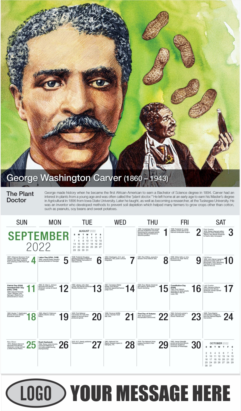 Black History | 2022 Promotional Advertising Calendar | Low As 65¢