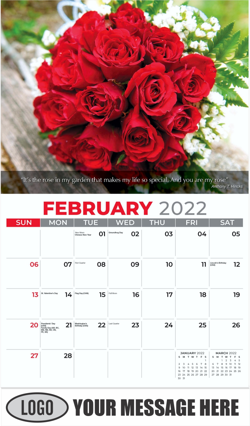 2022 Business Promo Calendars Flowers And Gardens Low As 65