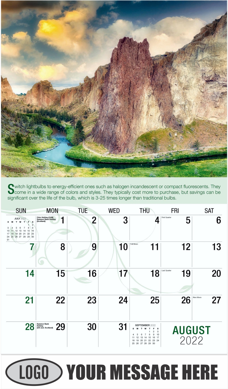 Oregon State 2022 Calendar