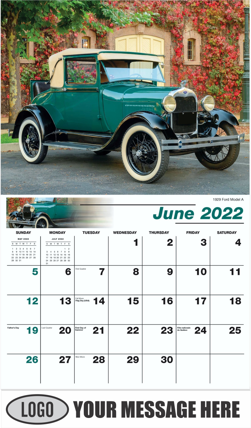 Ford Cars Wall Calendar 2022 Business Promotion low as 65¢