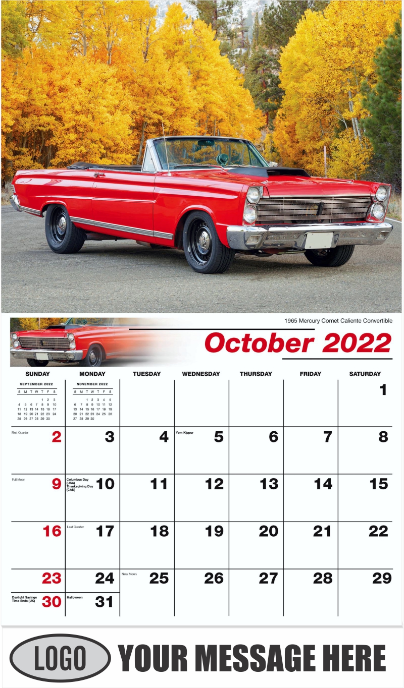 Ford Cars Wall Calendar | 2022 Business Promotion | Low As 65¢