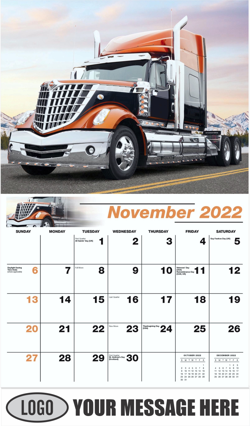 2022 Promotional Calendar | Kings Of The Road | Low As 65¢