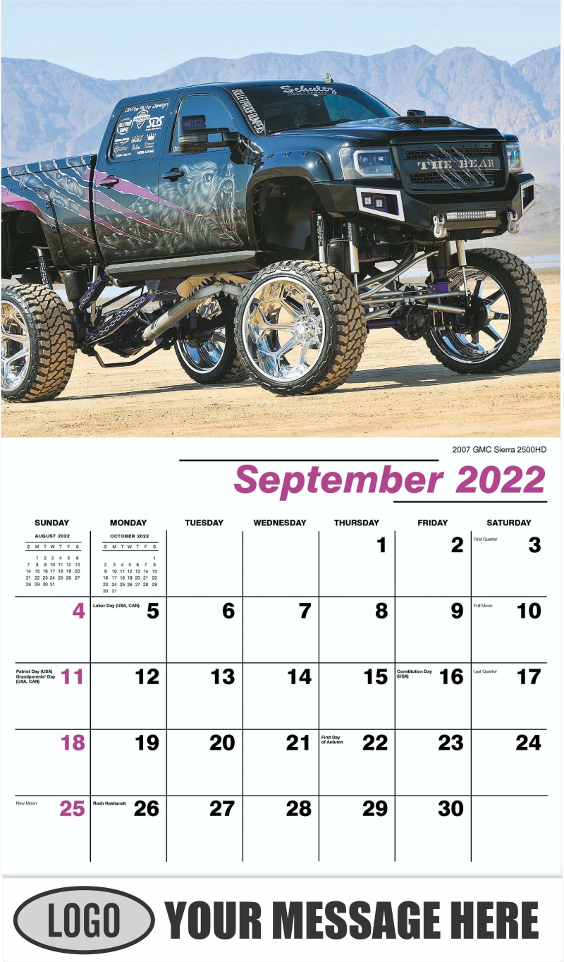 Custom Pickup Truck 2022 Promotional Calendar 65& cent; business
