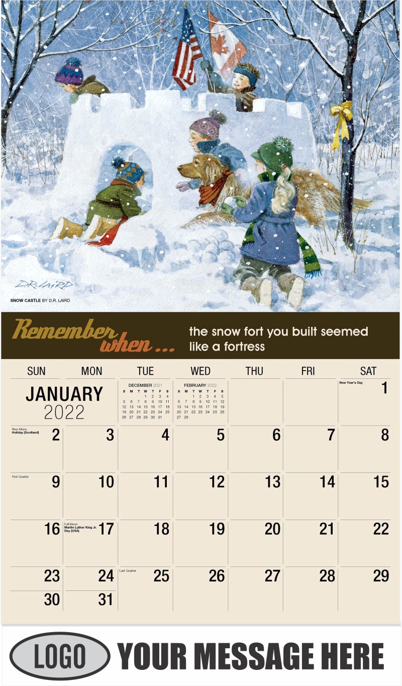 2022 Promo Calendar | Remember When - Nostalgia Art | Low As 65¢