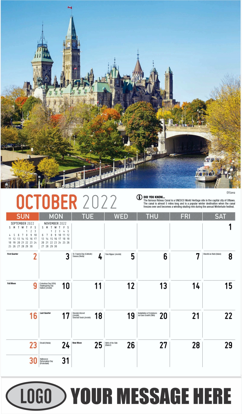 2022 Business Promotional Calendar Scenes of Ontario low as 65¢