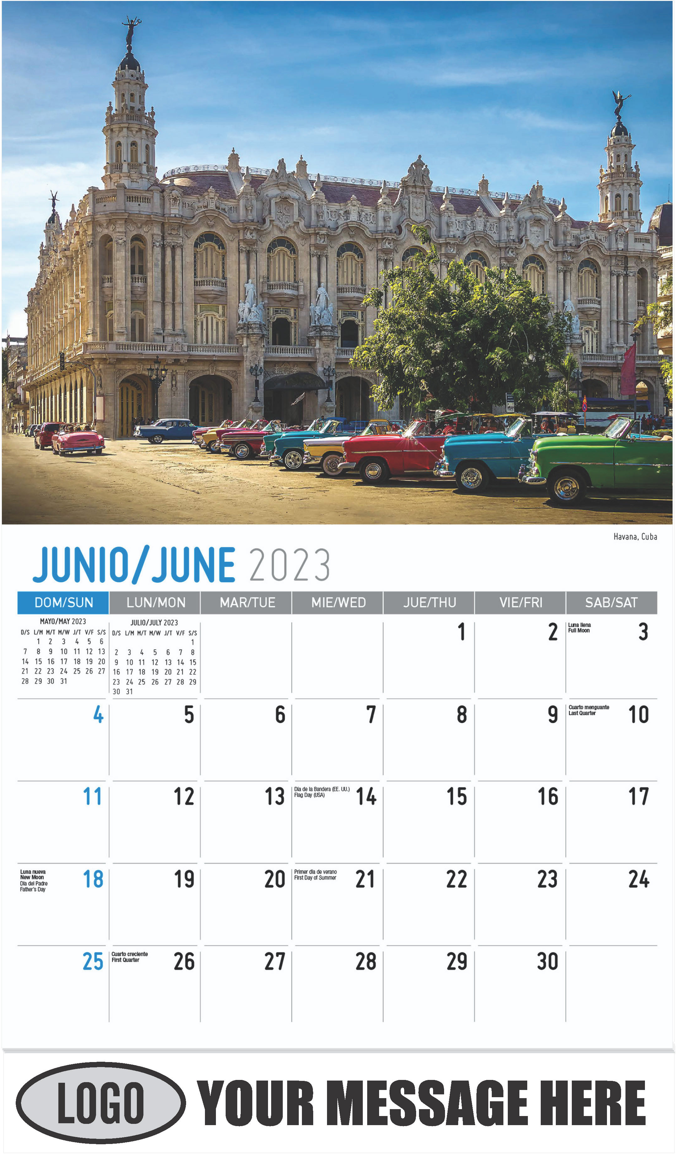 Havana, Cuba - June - Beauty of Latin America 2023 Promotional Calendar
