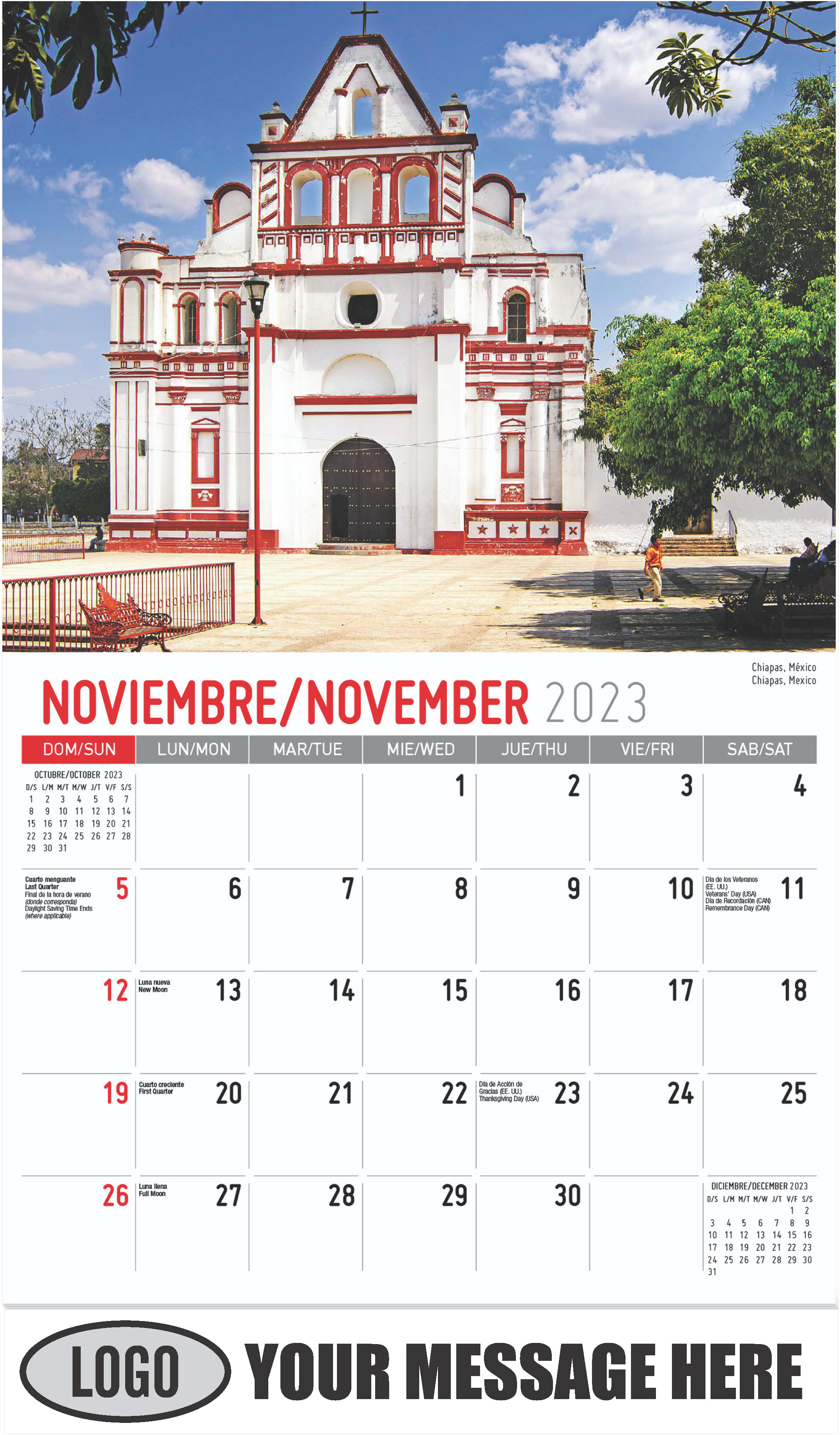 Chiapas, Mexico - November - Beauty of Latin America 2023 Promotional Calendar