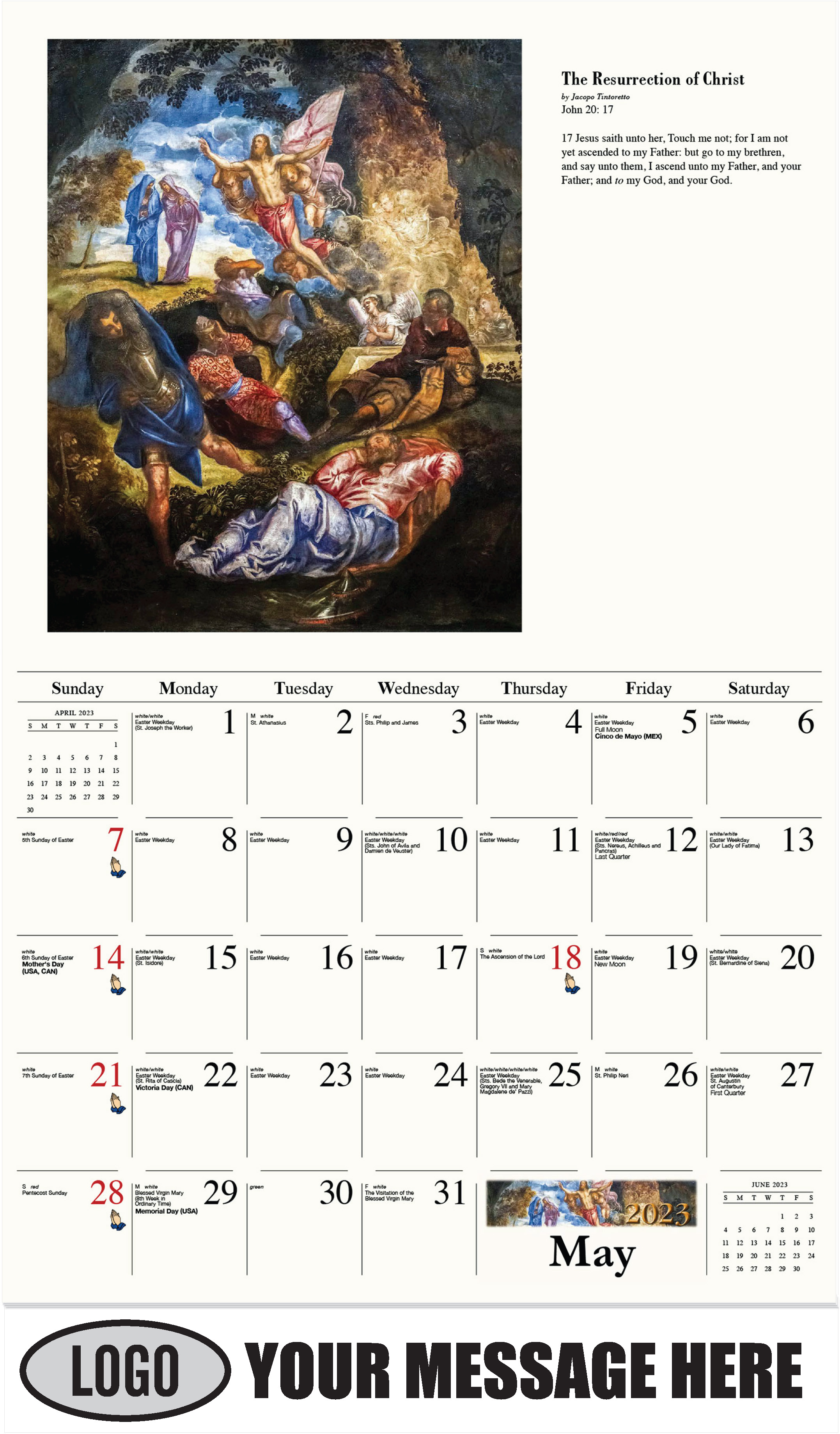 May - Catholic Inspiration 2023 Promotional Calendar