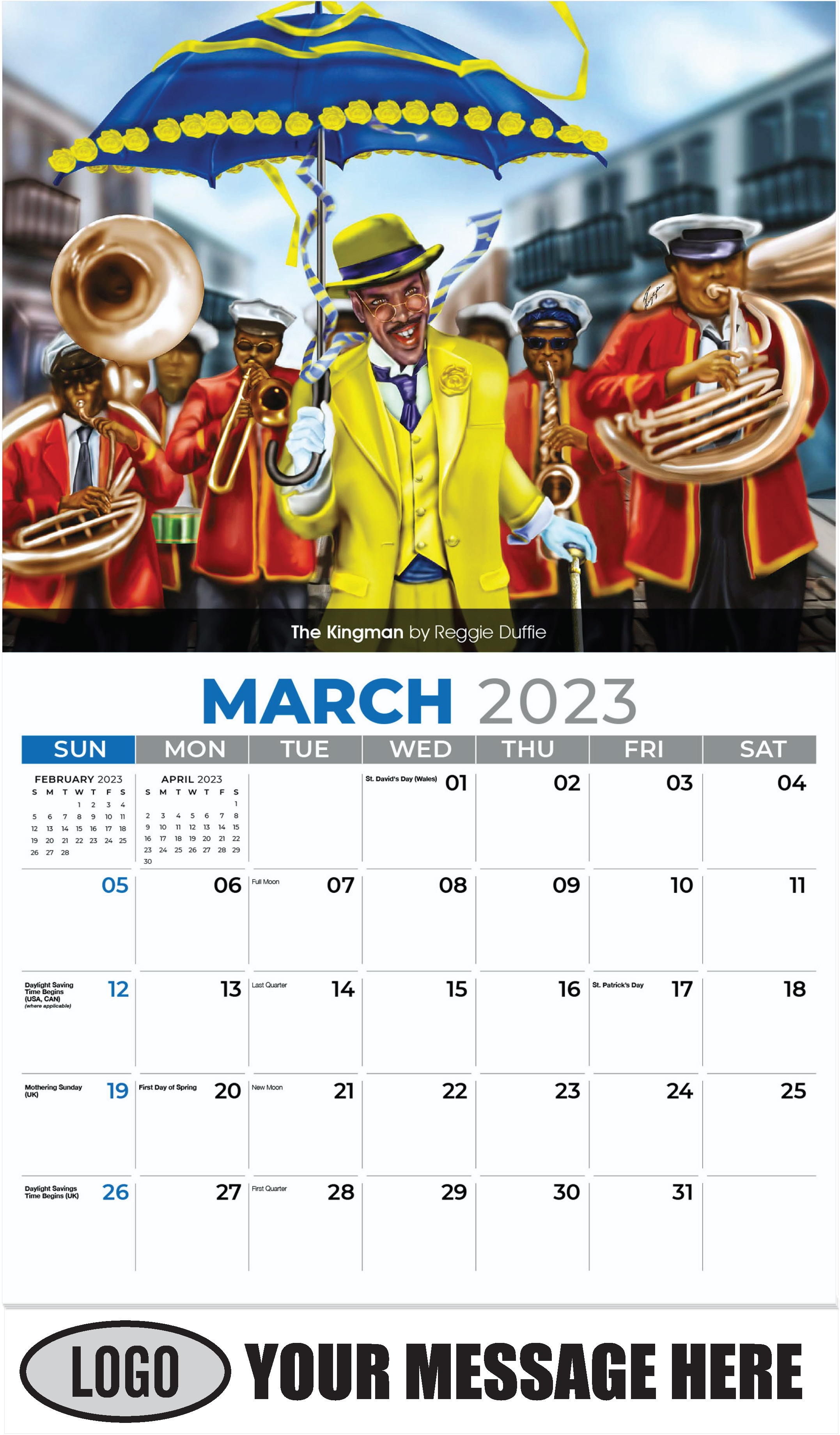 The Kingman by Reggie Duffie - March - Celebration of African American Art 2023 Promotional Calendar