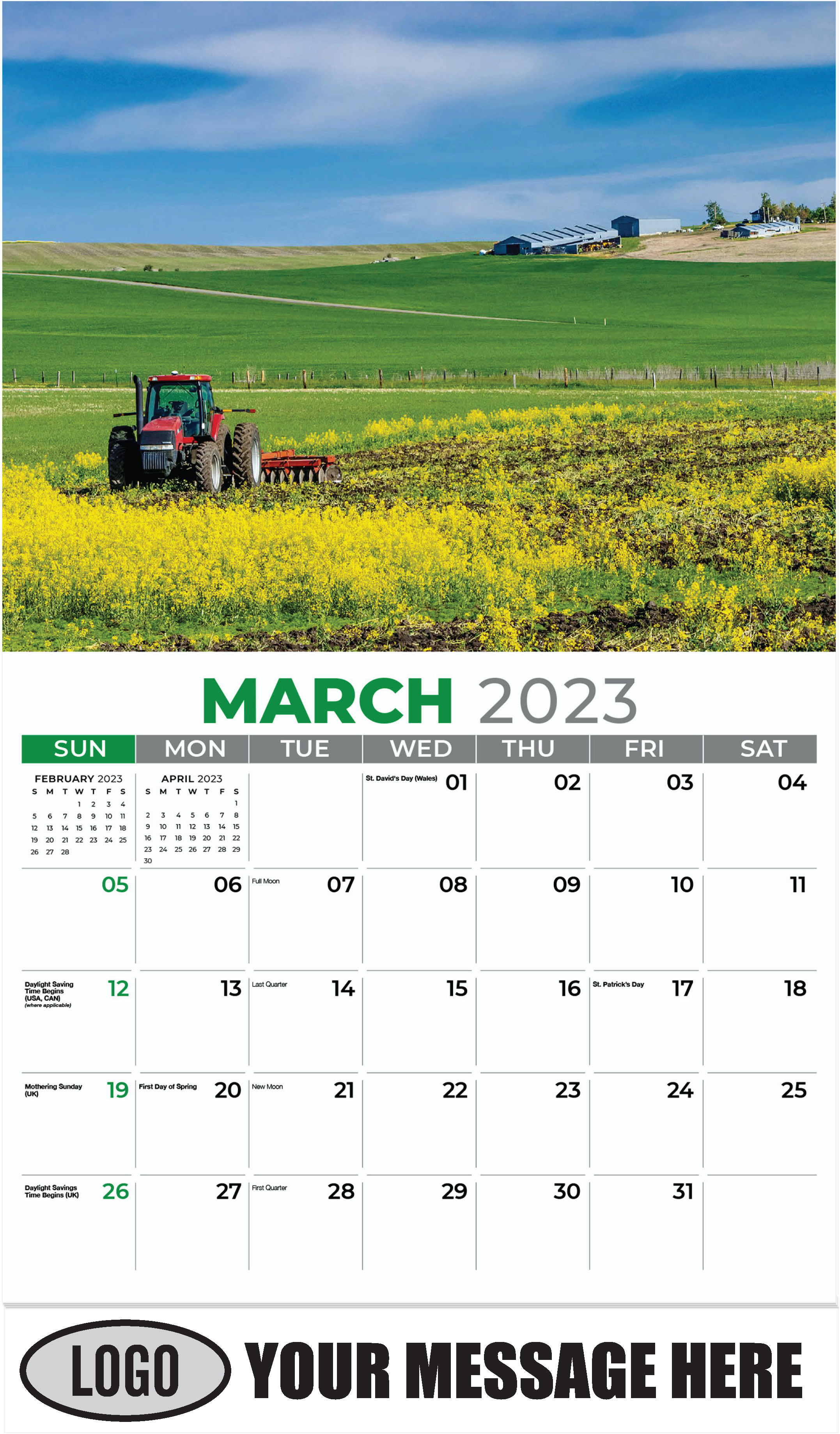 Grangeville, Idaho, USA - March - Country Spirit 2023 Promotional Calendar