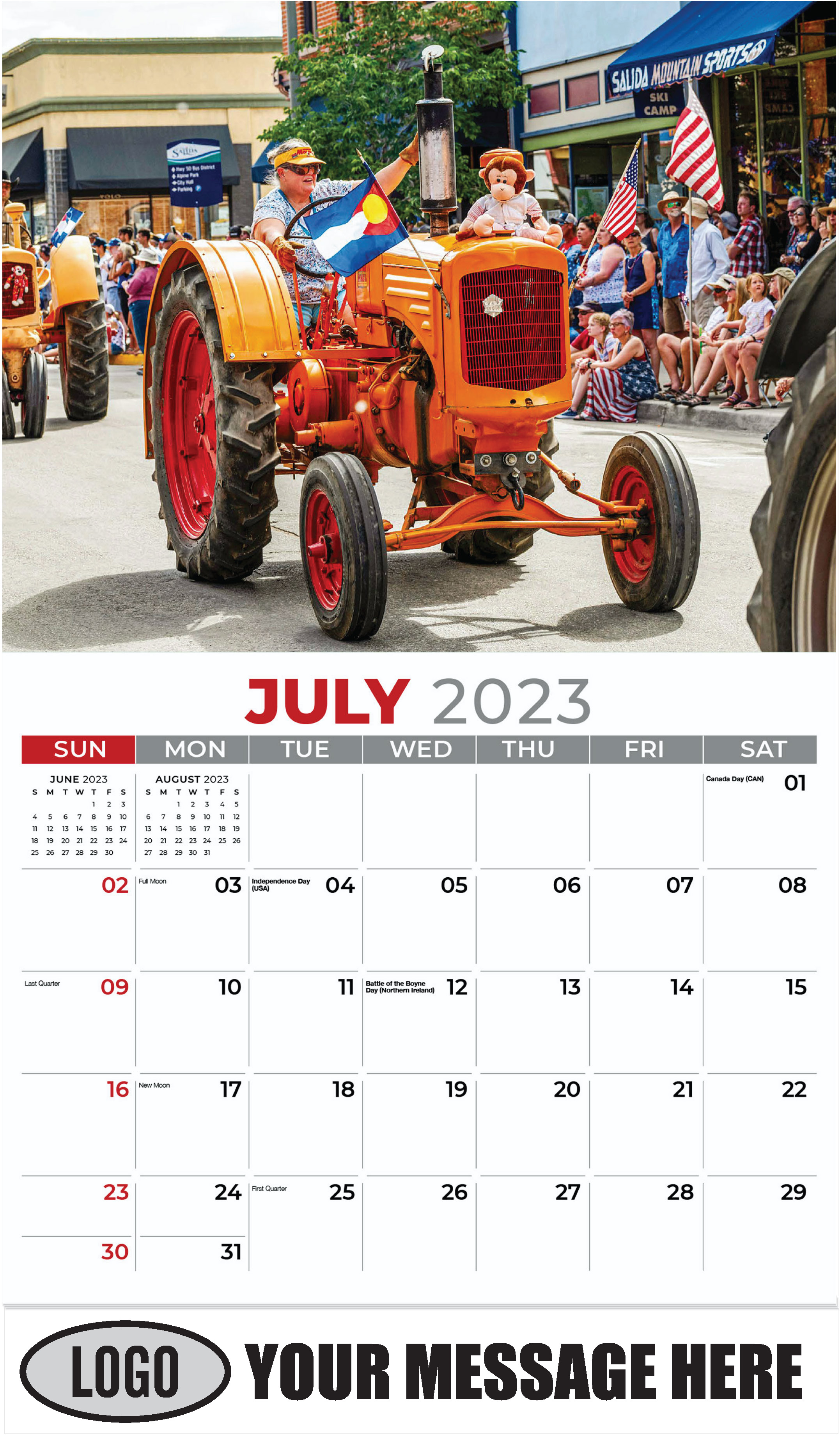 Field of Cows - July - Country Spirit 2023 Promotional Calendar