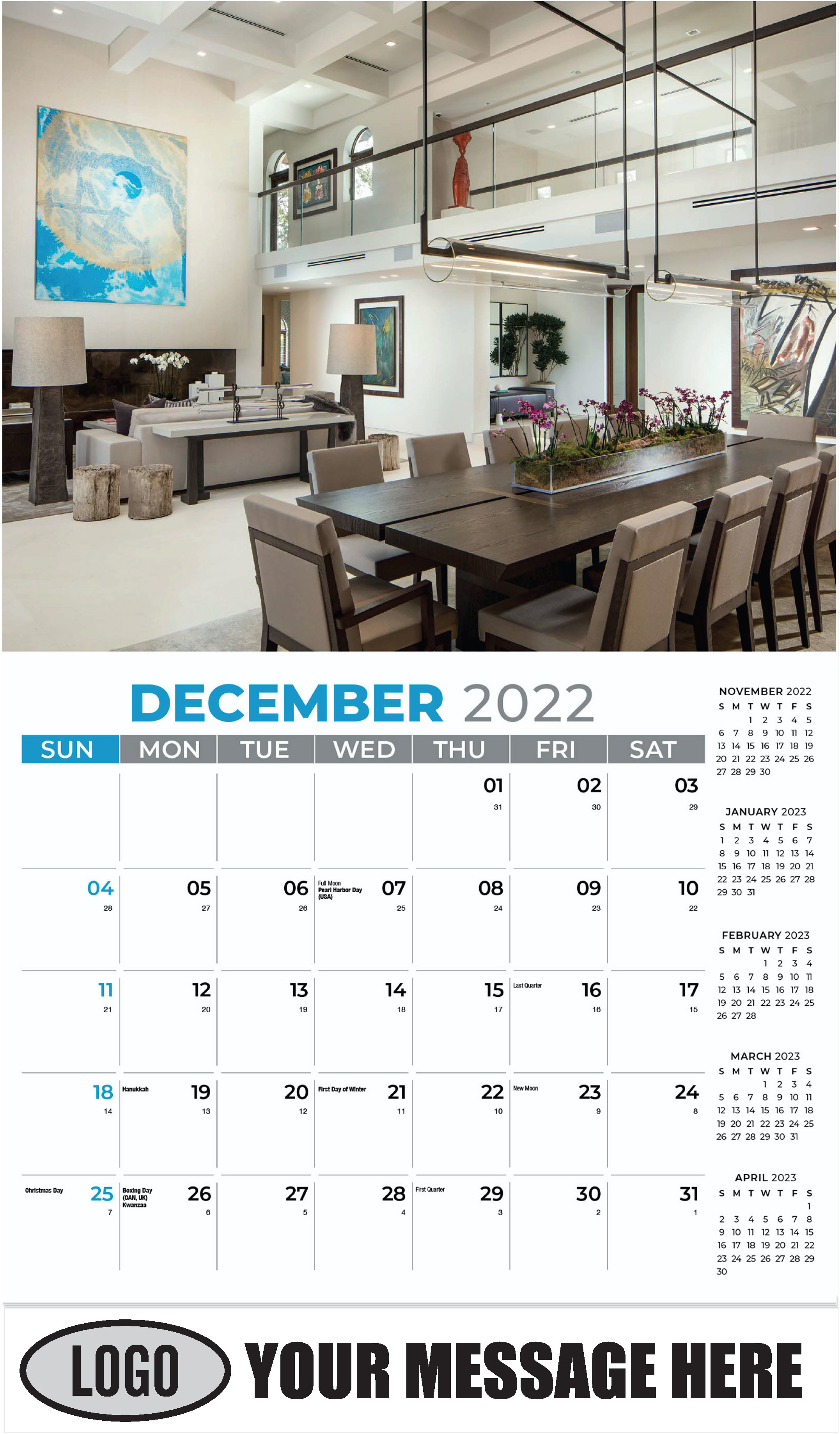 December 2022 - Décor & Design 2023 Promotional Calendar