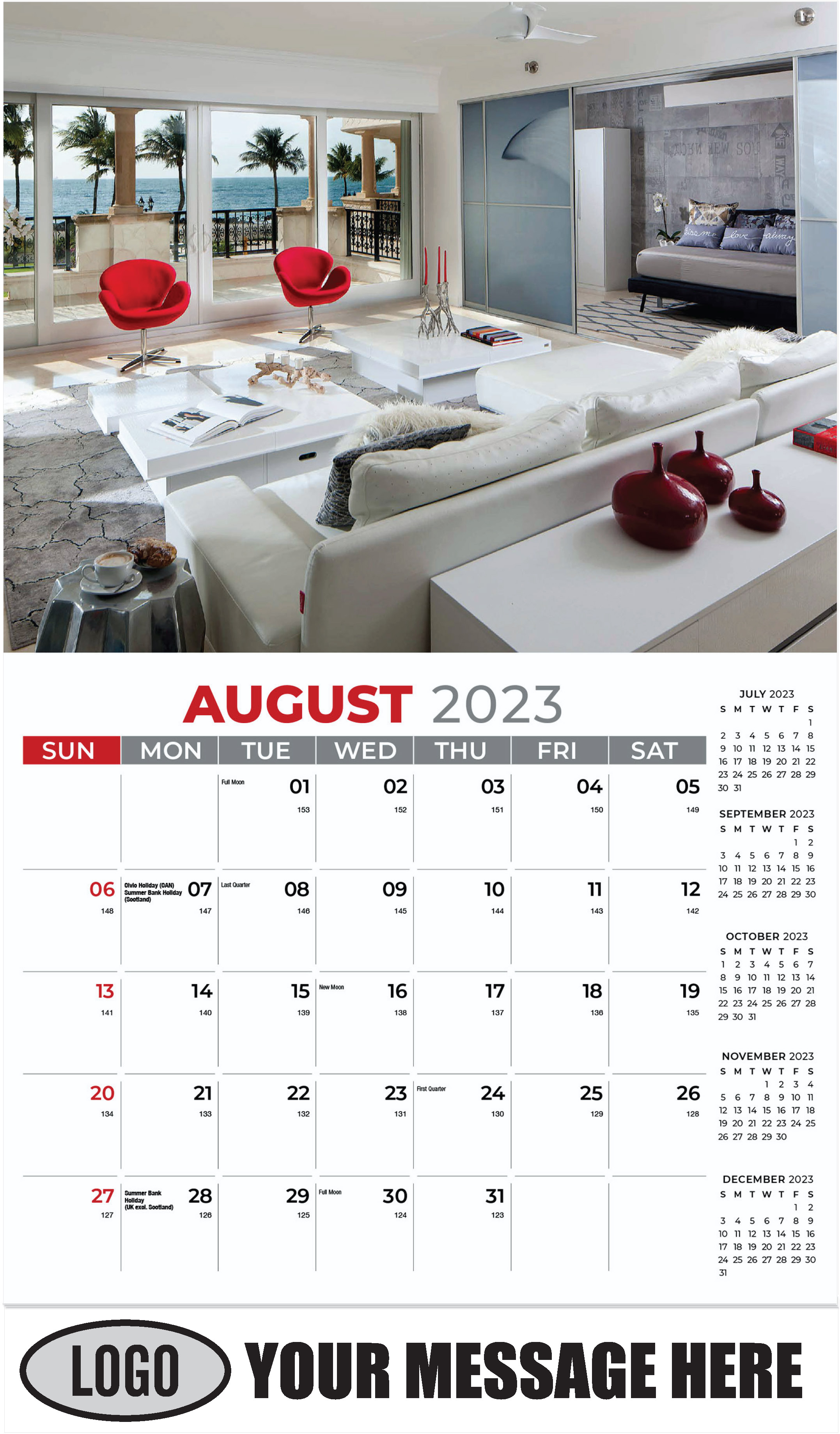 August - Décor & Design 2023 Promotional Calendar