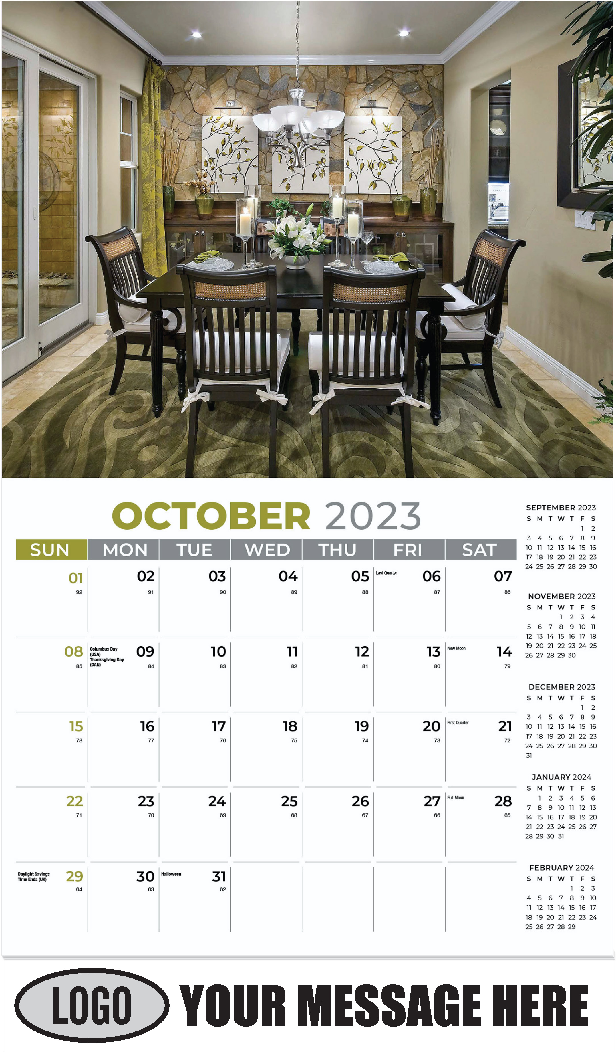 October - Décor & Design 2023 Promotional Calendar