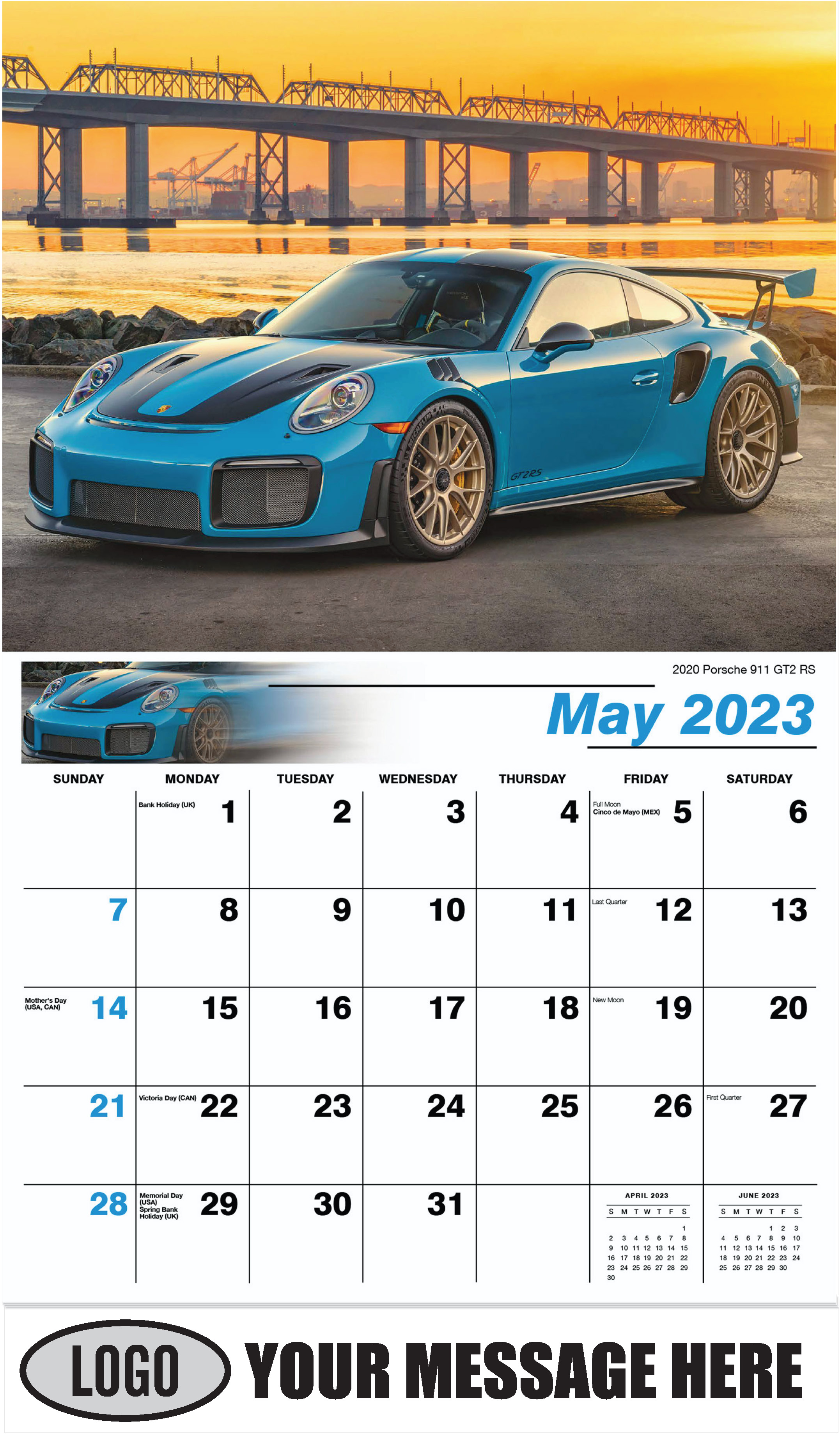 2020 Porsche 911 GT2 RS - May - Exotic Cars 2023 Promotional Calendar
