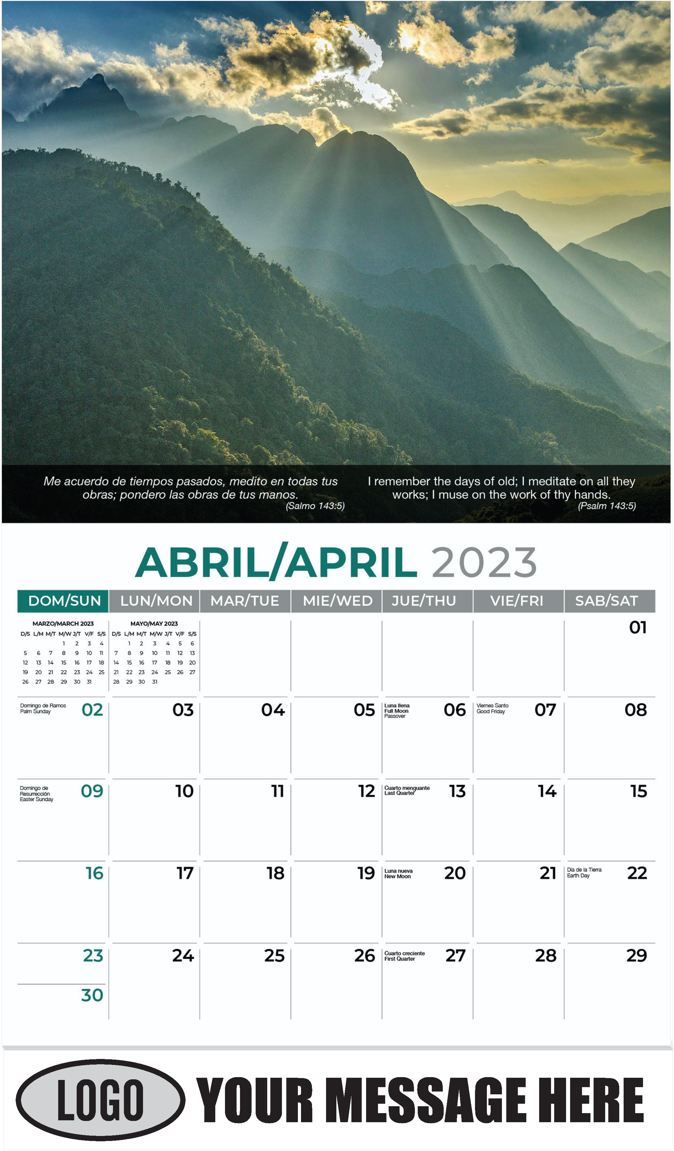 Hoang Lien Son Mountains, Sa Pa - April - Faith-Passages-Eng-Sp 2023 Promotional Calendar