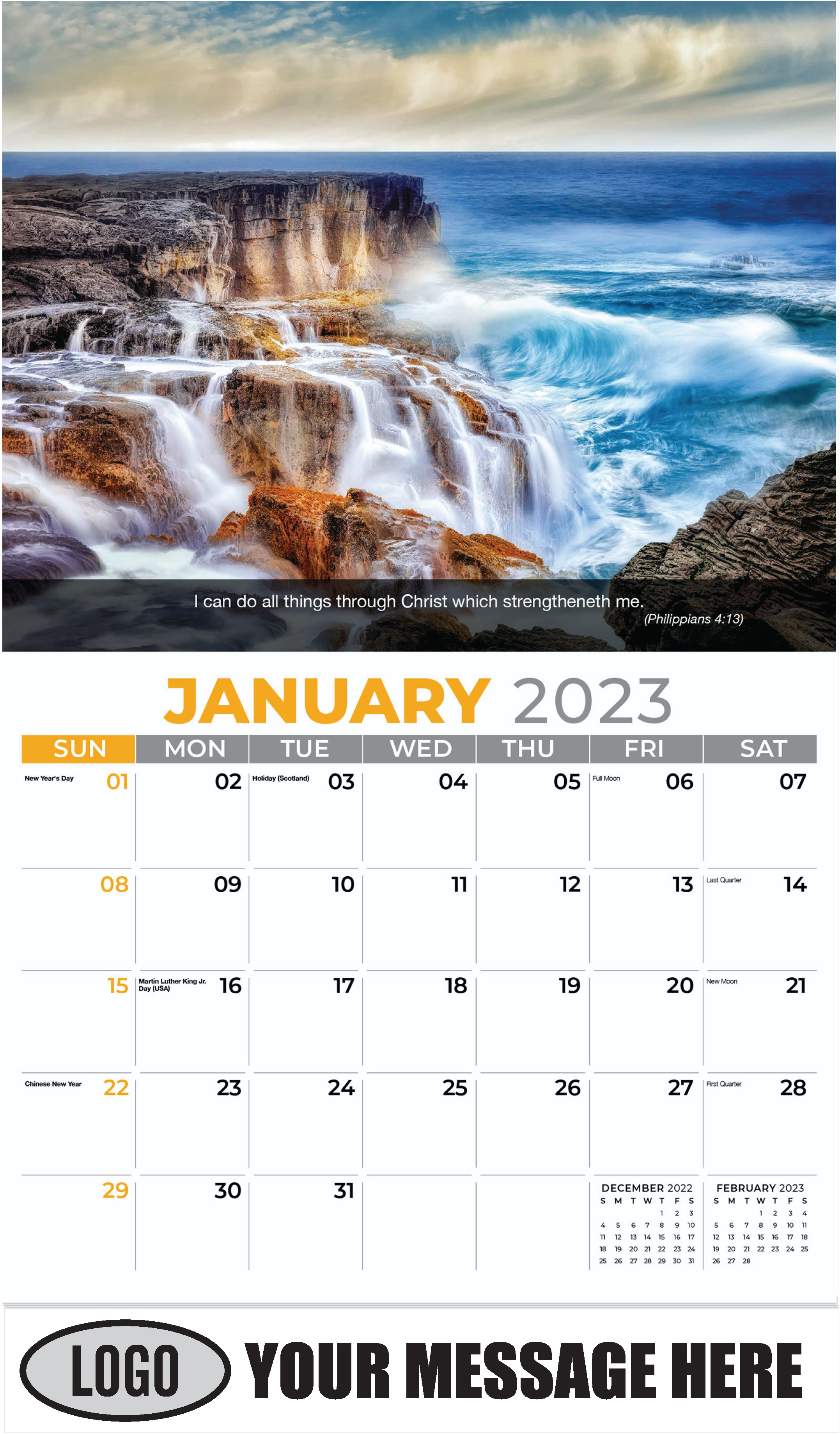 The Big Island, Puna district, Hawaii - January - Faith Passages 2023 Promotional Calendar