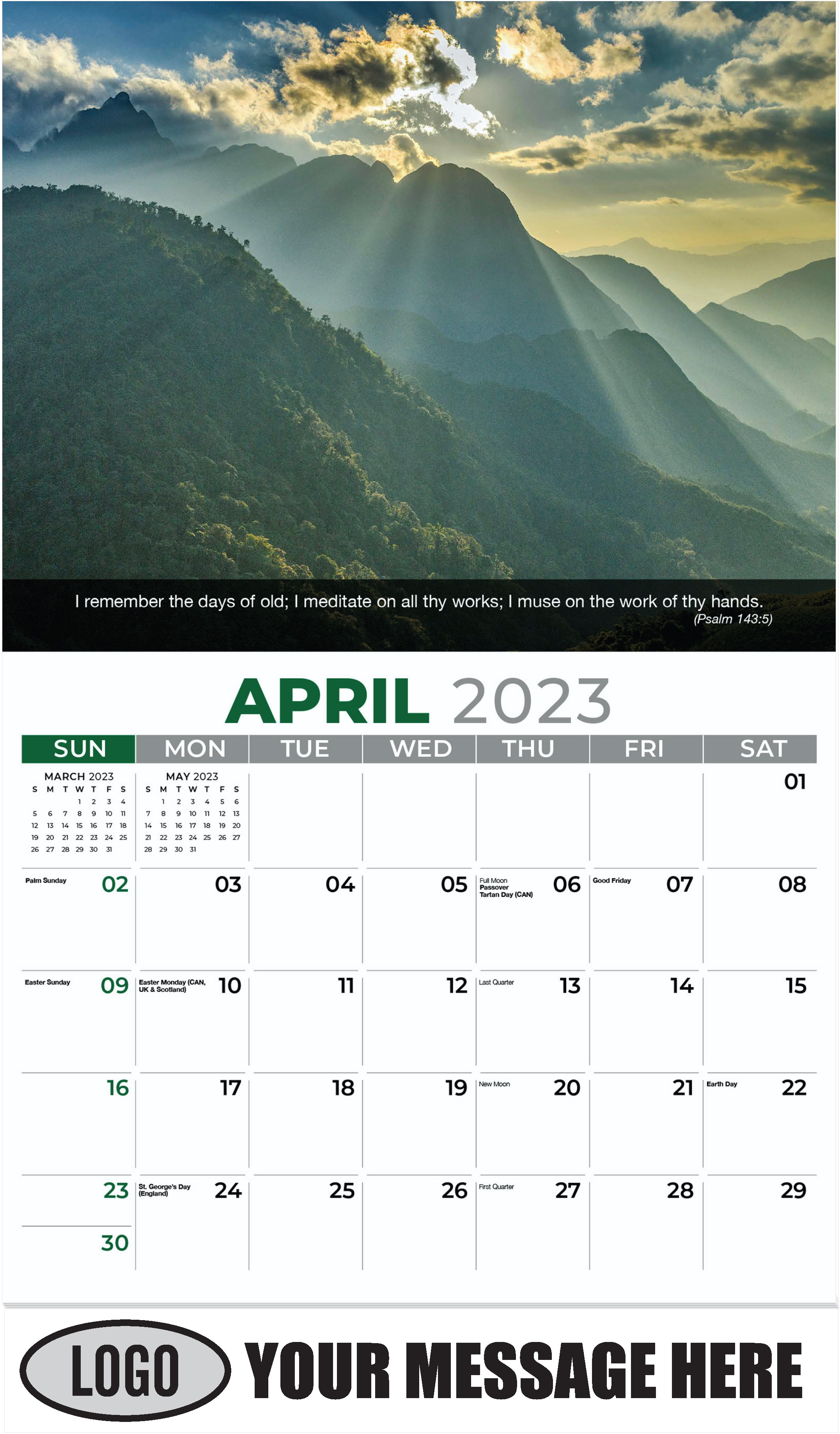 Hoang Lien Son Mountains, Sa Pa - April - Faith Passages 2023 Promotional Calendar