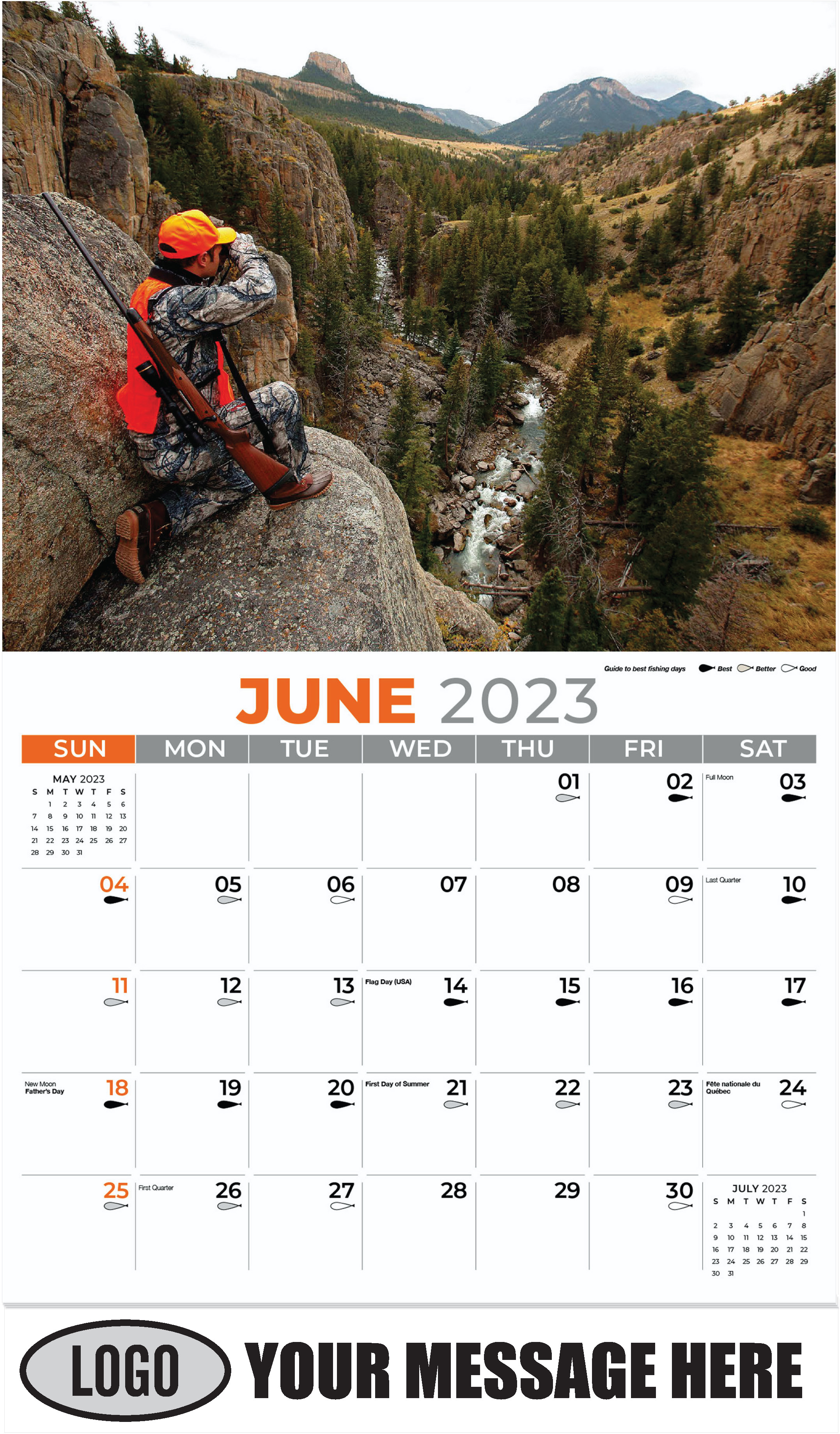 June - Fishing & Hunting 2023 Promotional Calendar