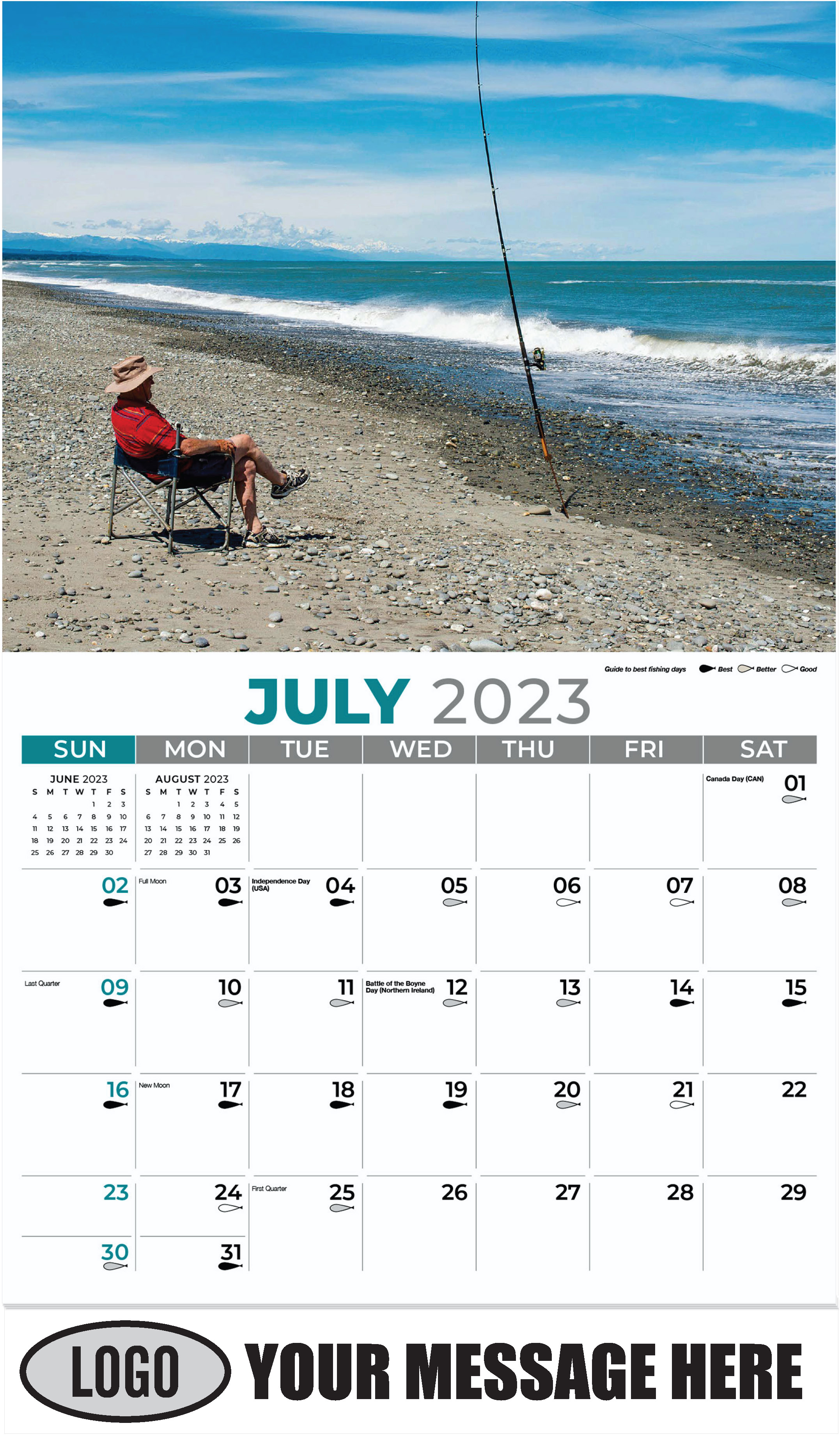 July - Fishing & Hunting 2023 Promotional Calendar