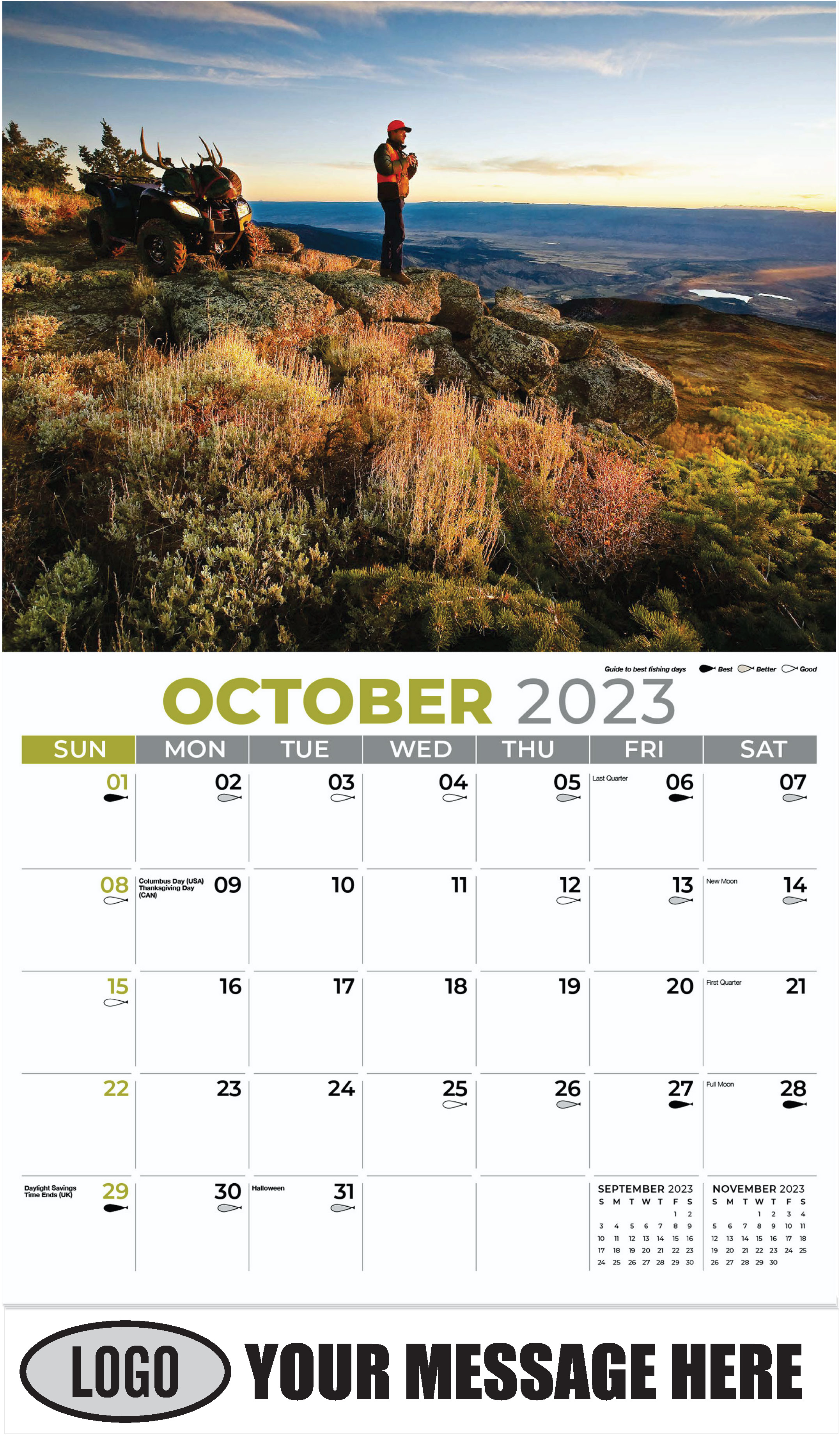 October - Fishing & Hunting 2023 Promotional Calendar