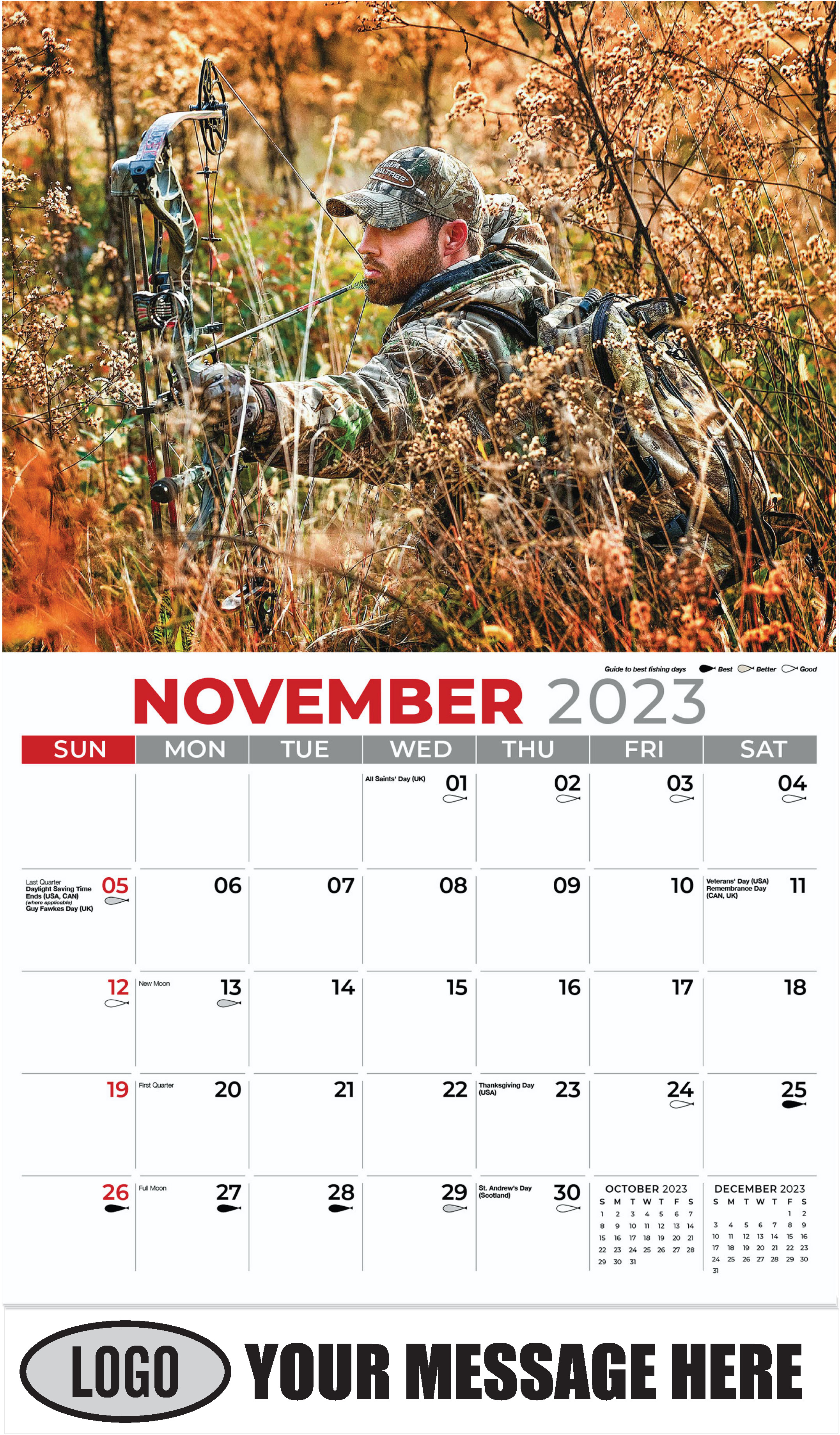 November - Fishing & Hunting 2023 Promotional Calendar
