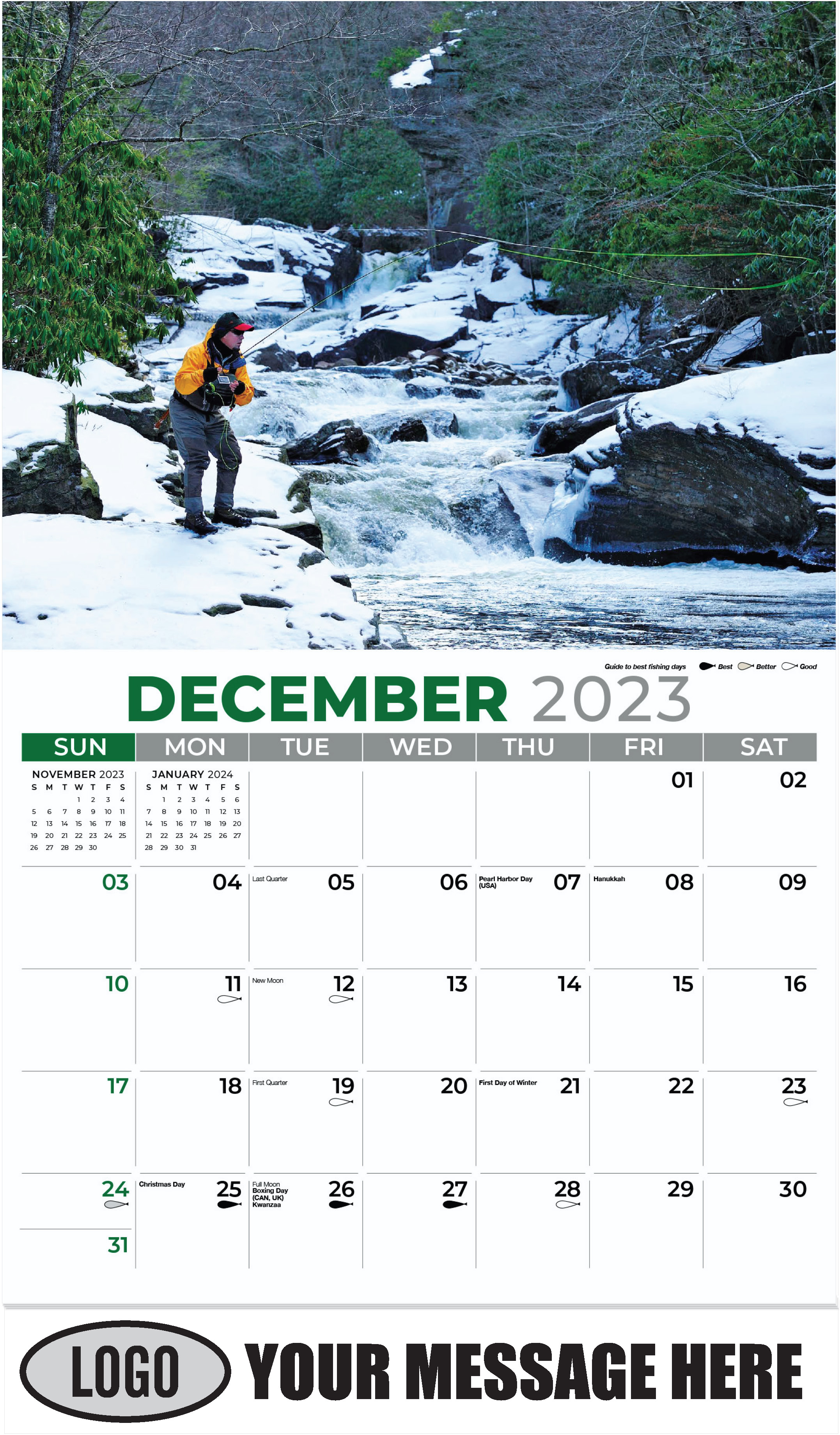 December 2023 - Fishing & Hunting 2023 Promotional Calendar