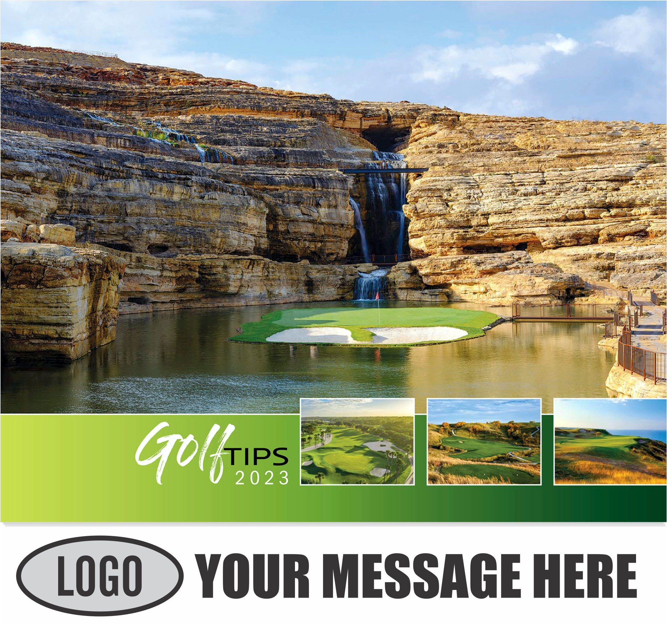 2023 Golf Tips  (Tips, Quips and Holes) Promotional Calendar