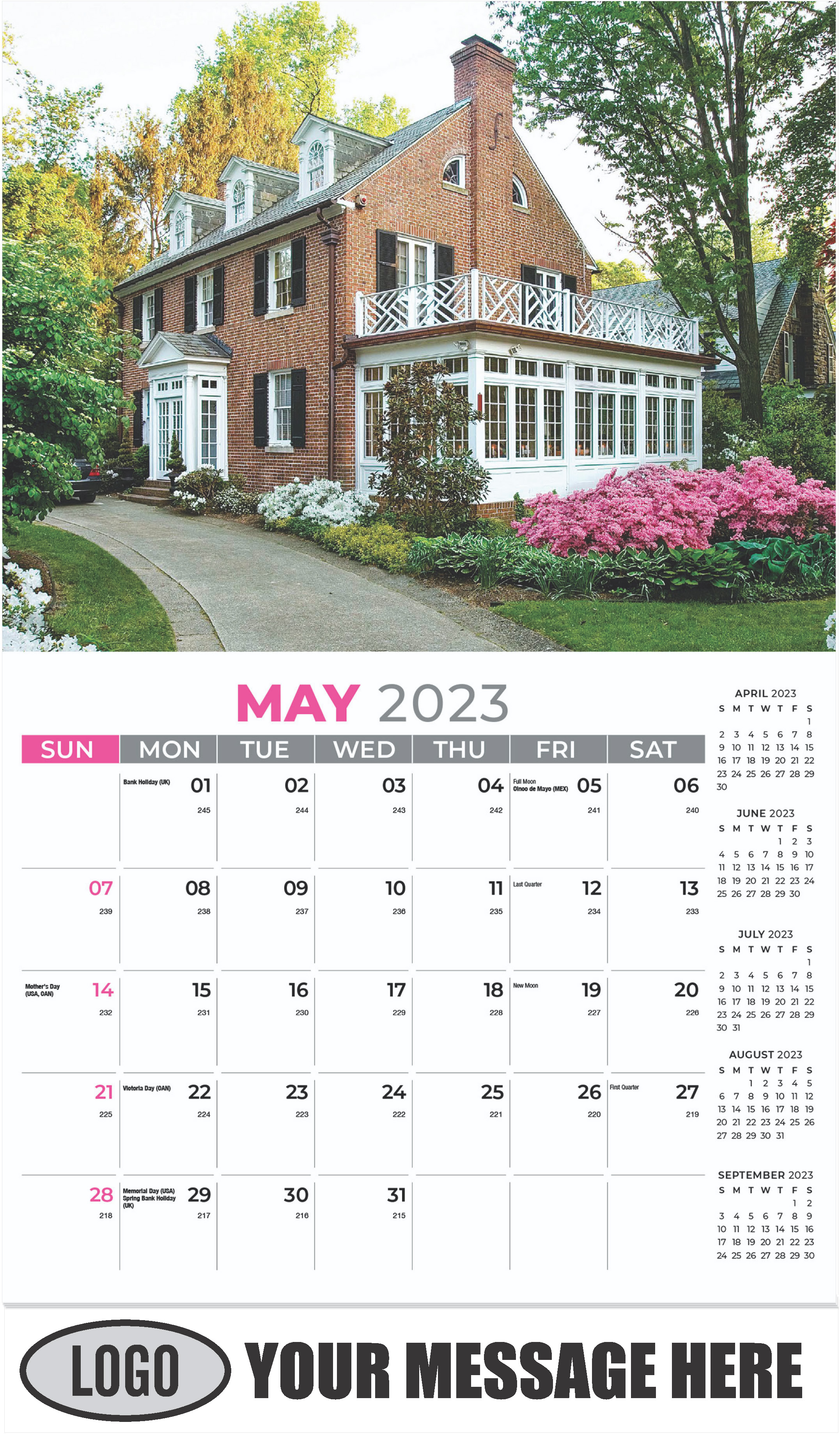 Luxury Homes Calendar - May - Homes 2023 Promotional Calendar
