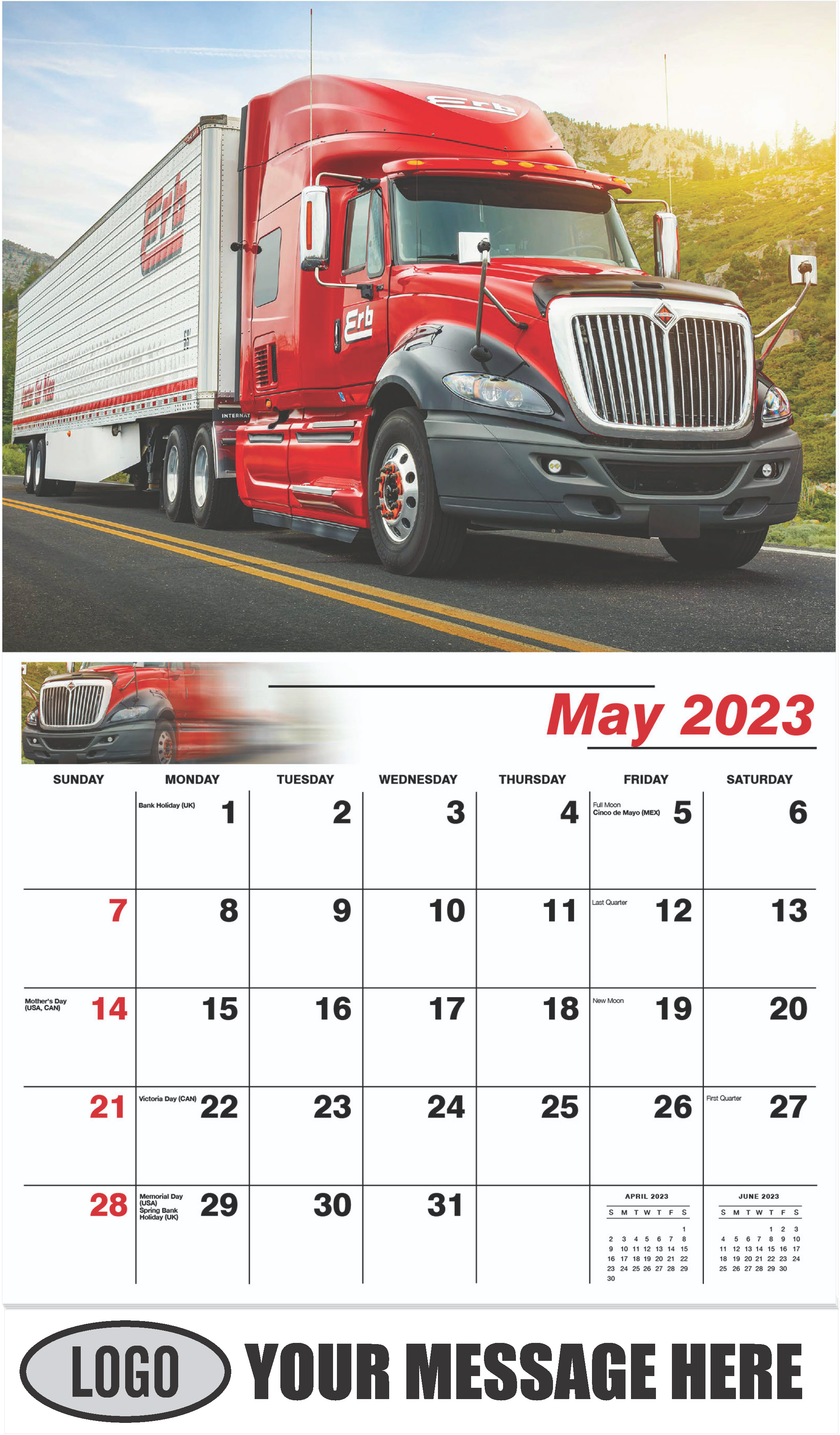 2018 International Prostar - May - Kings of the Road 2023 Promotional Calendar