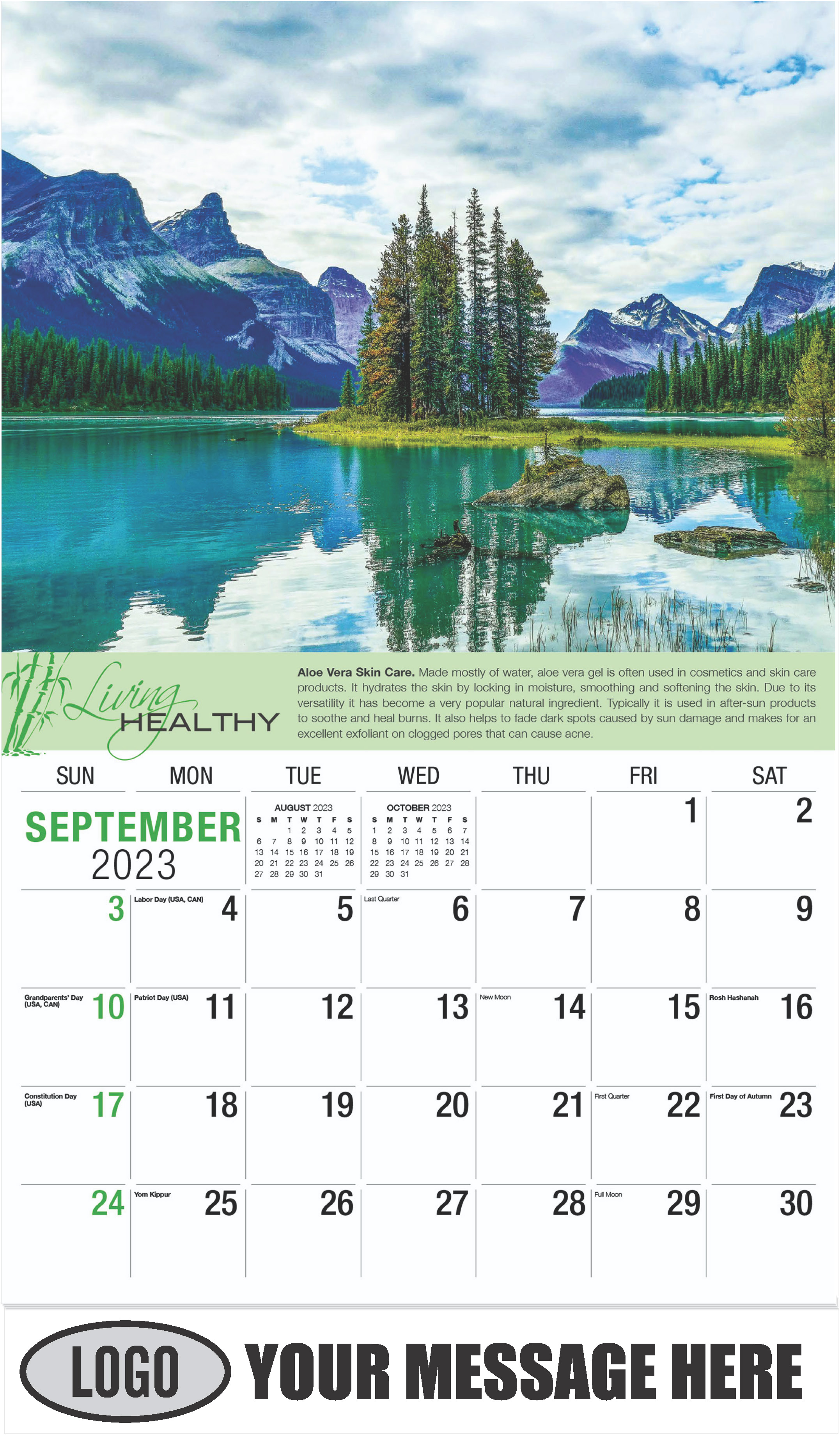 Spirit Island - September - Living Healthy 2023 Promotional Calendar