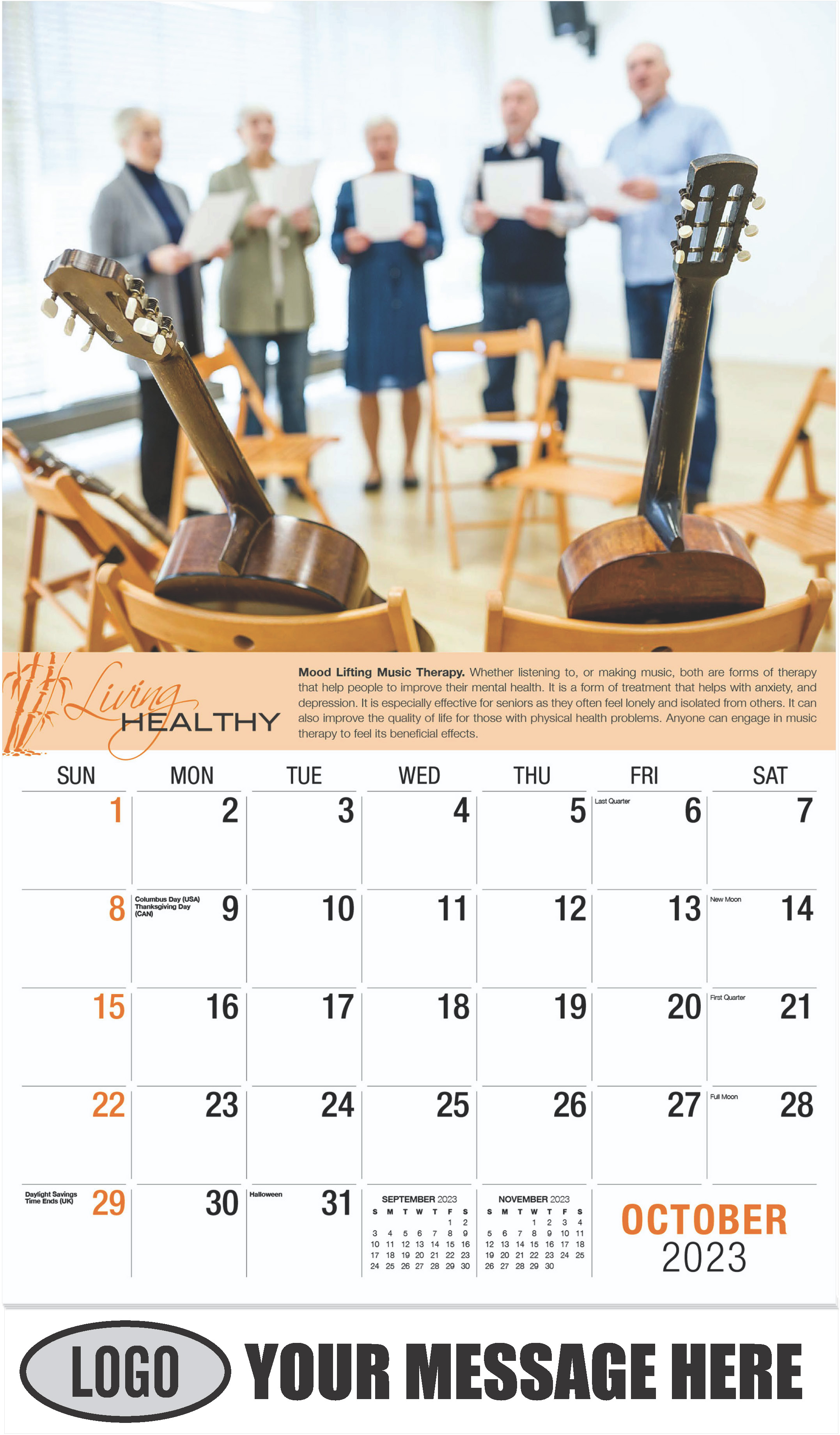 Seniors - October - Living Healthy 2023 Promotional Calendar