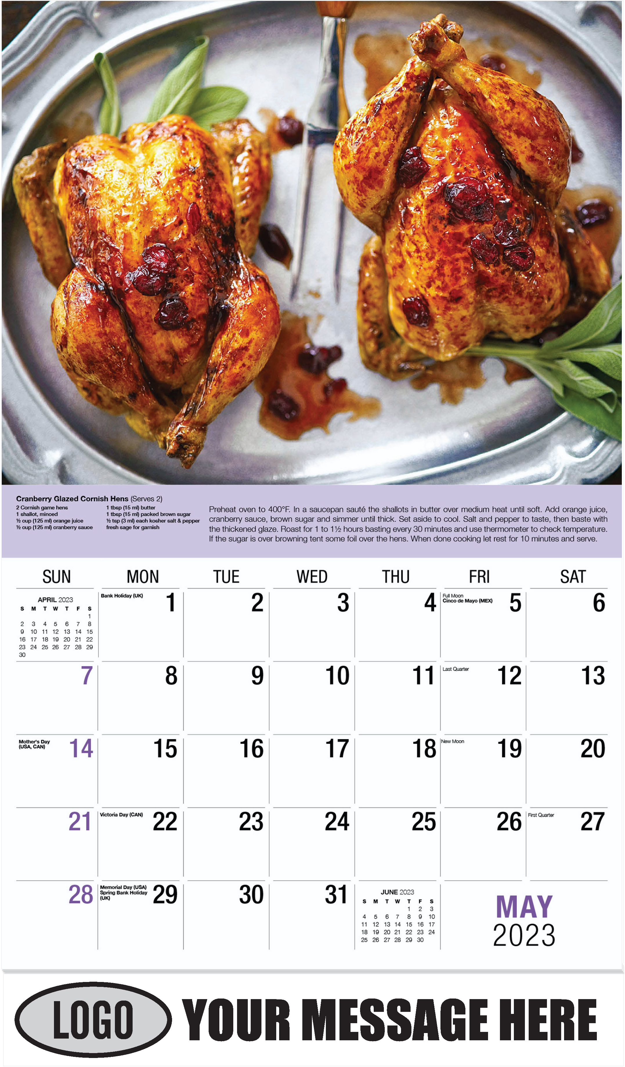May - Recipes 2023 Promotional Calendar