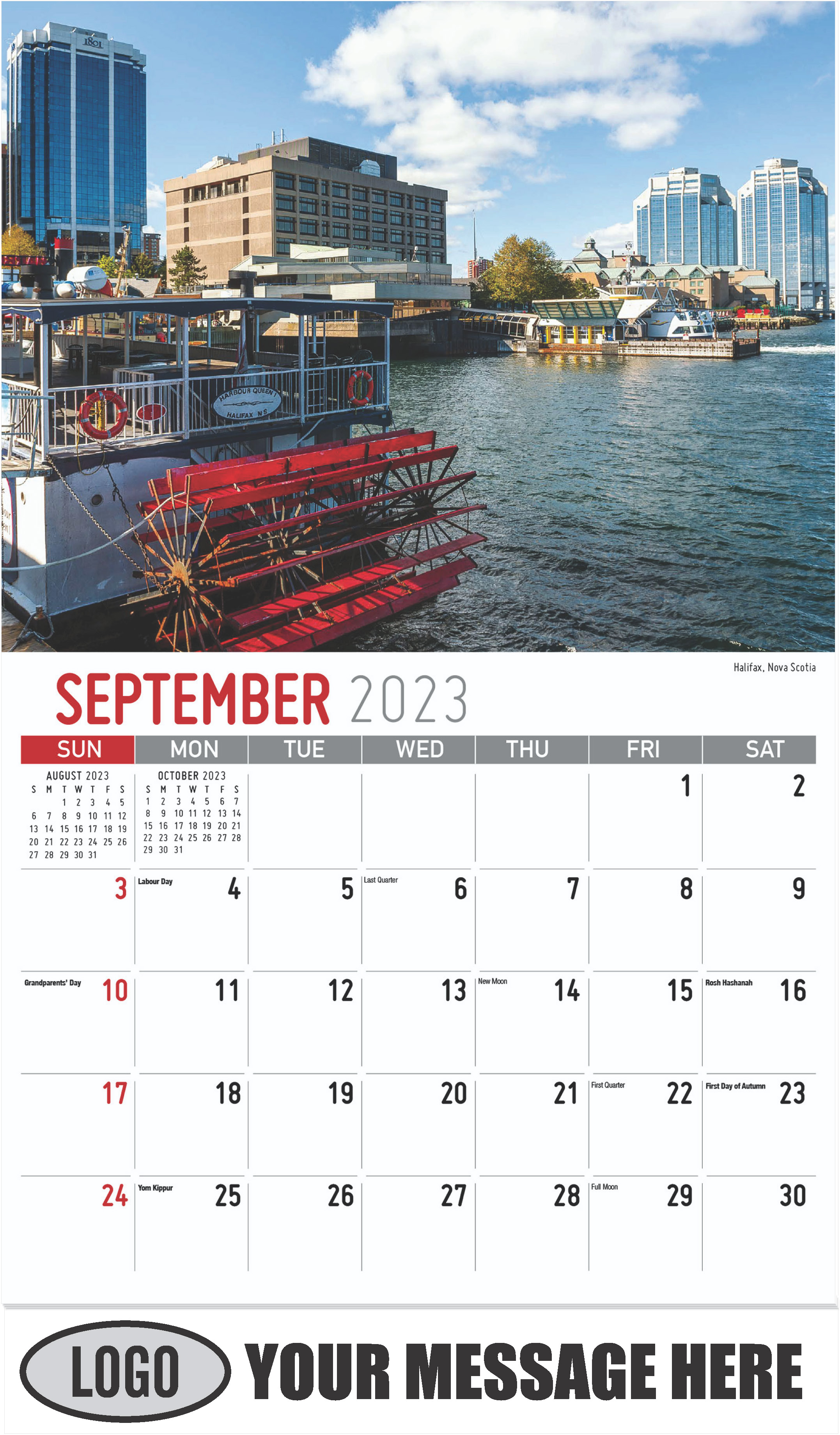 Halifax, Nova Scotia - September - Atlantic Canada 2023 Promotional Calendar