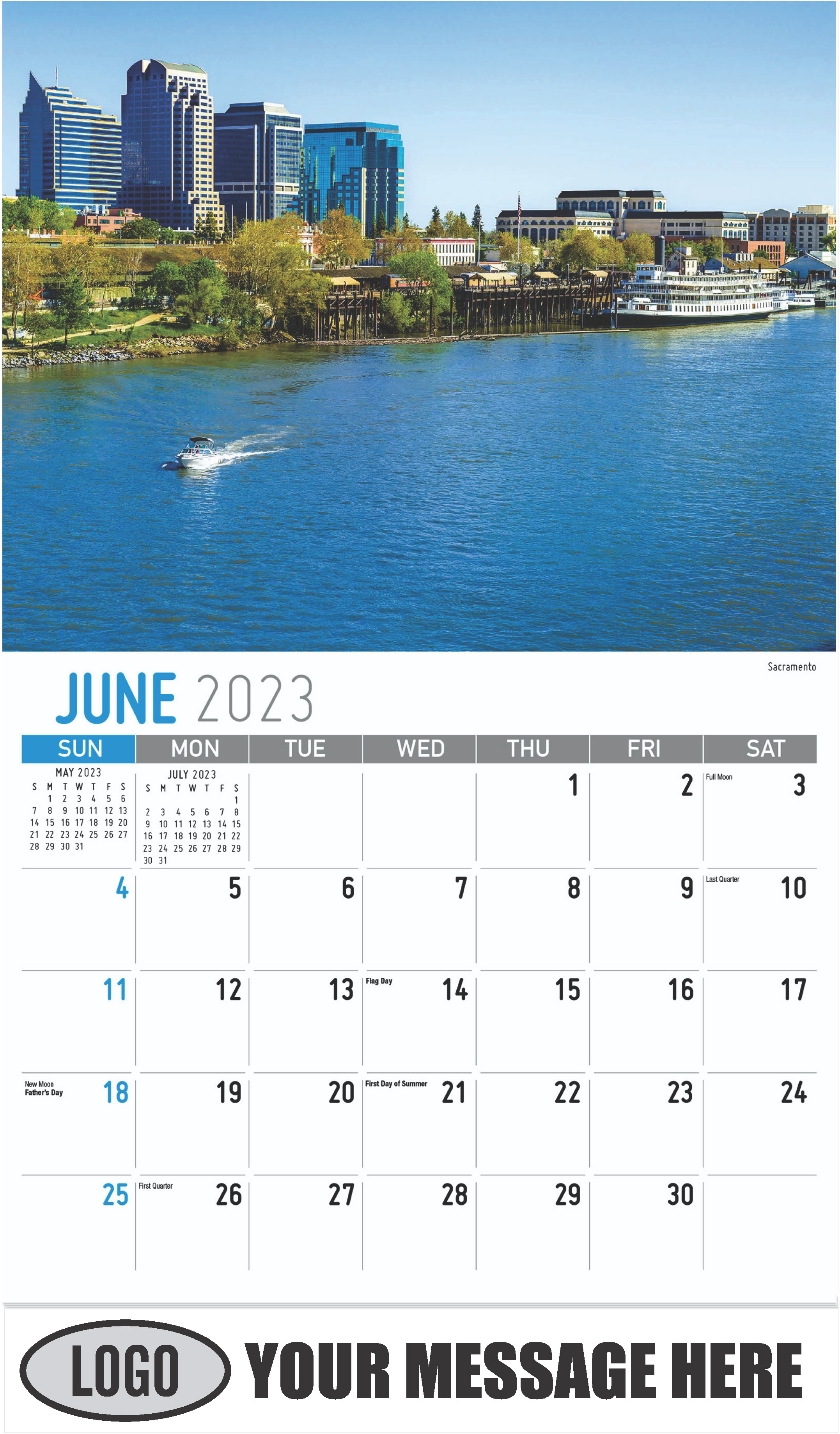 Sacramento - June - Scenes of California 2023 Promotional Calendar