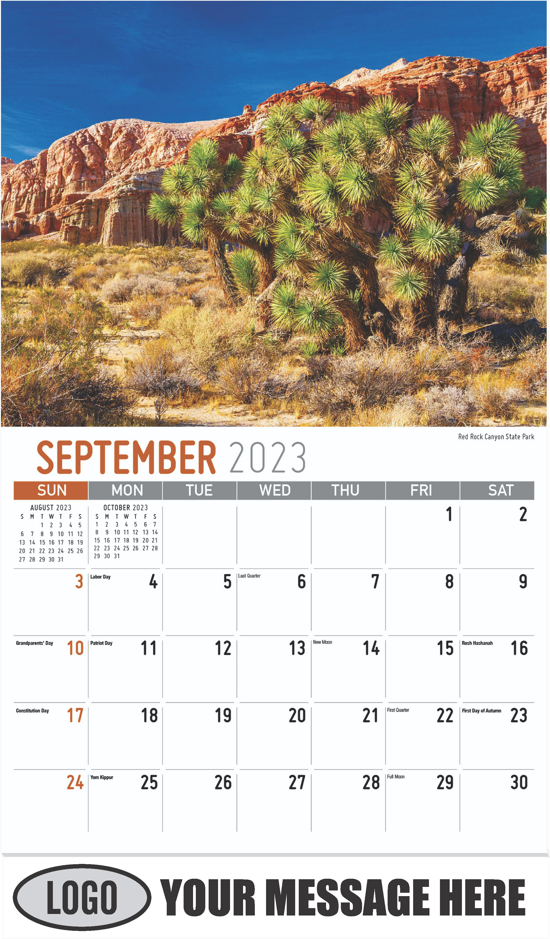 Red Rock Canyon State Park - September - Scenes of California 2023 Promotional Calendar