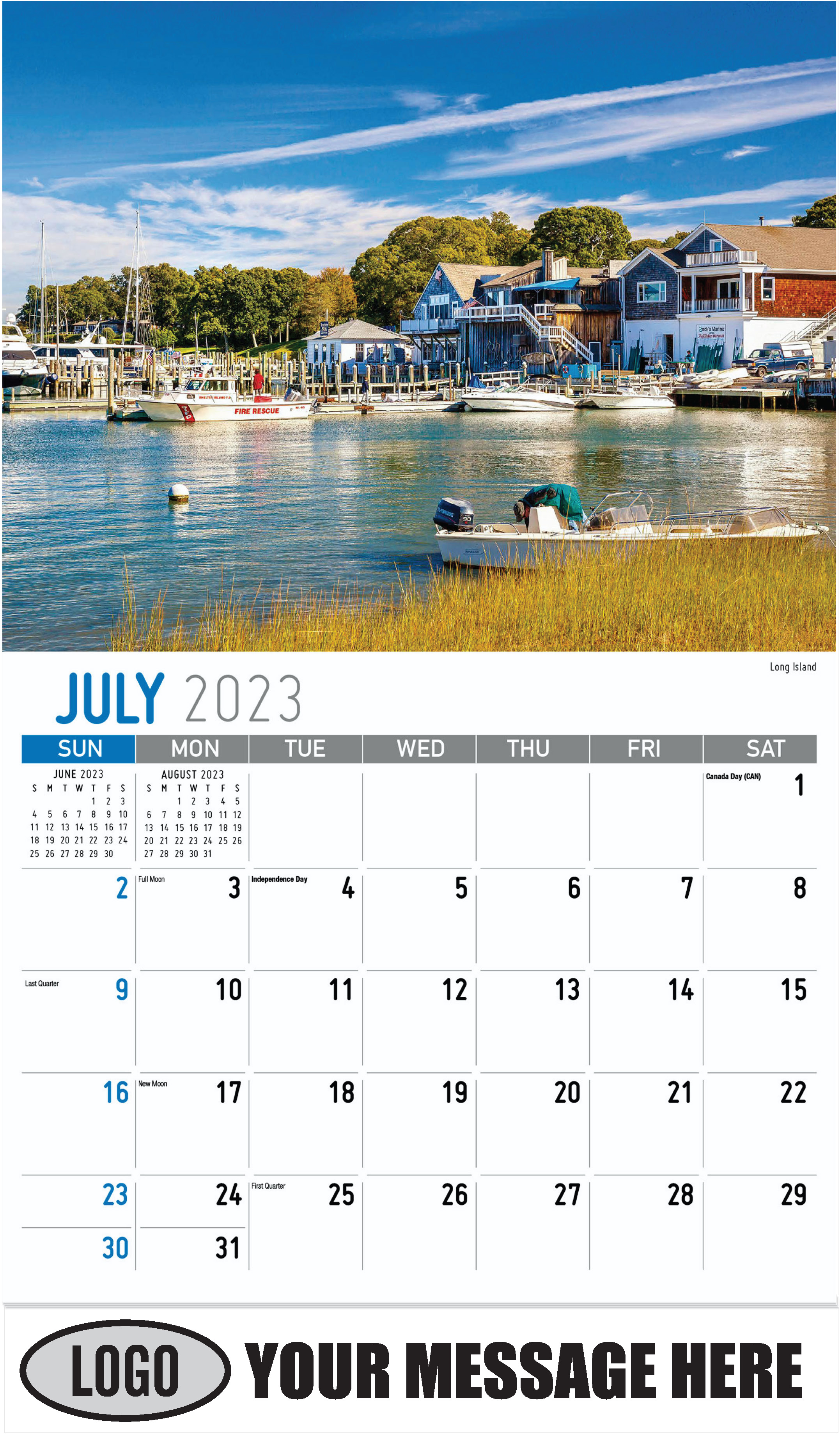 Long Island - July - Scenes of New York 2023 Promotional Calendar