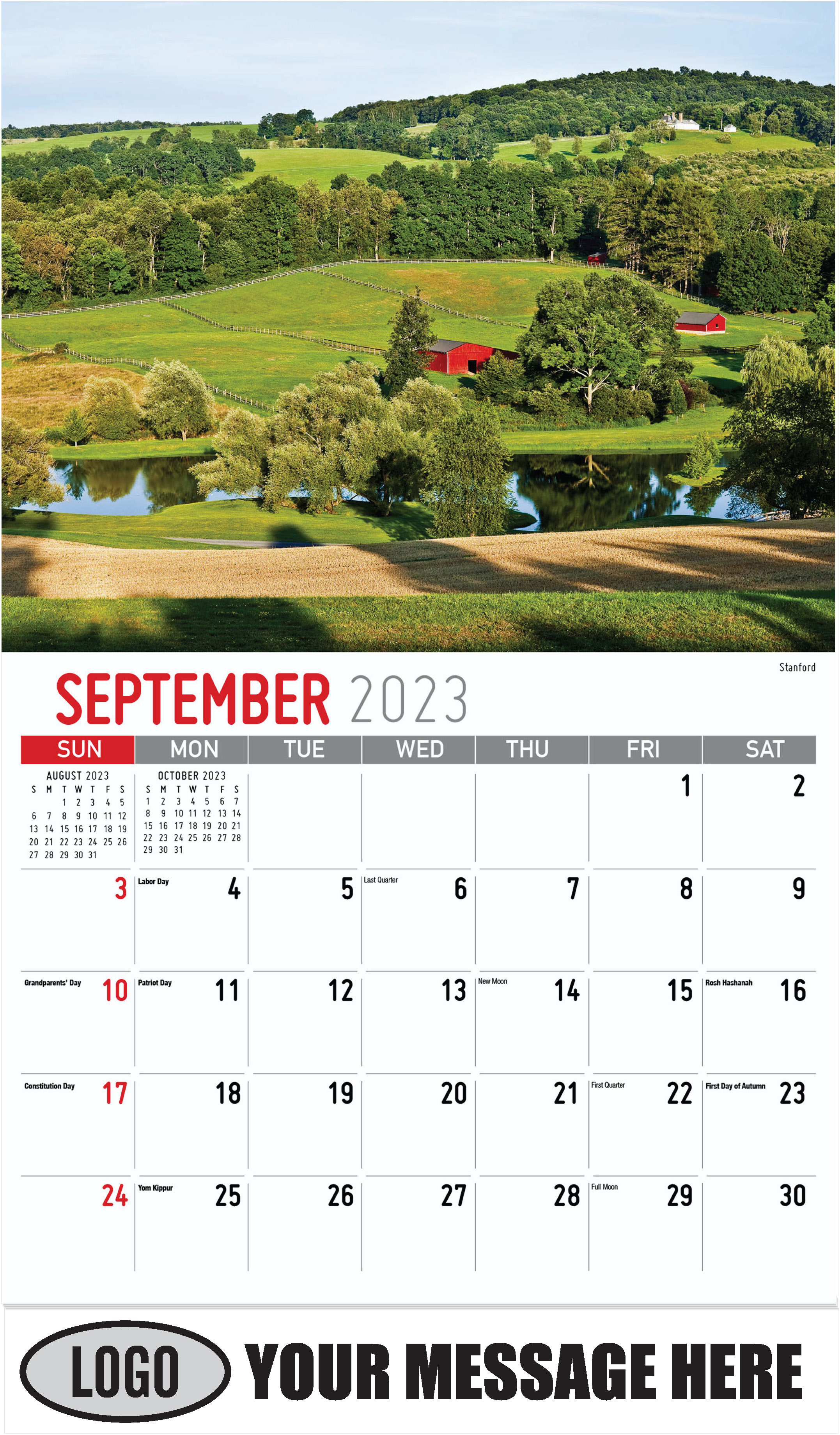 Stanford - September - Scenes of New York 2023 Promotional Calendar