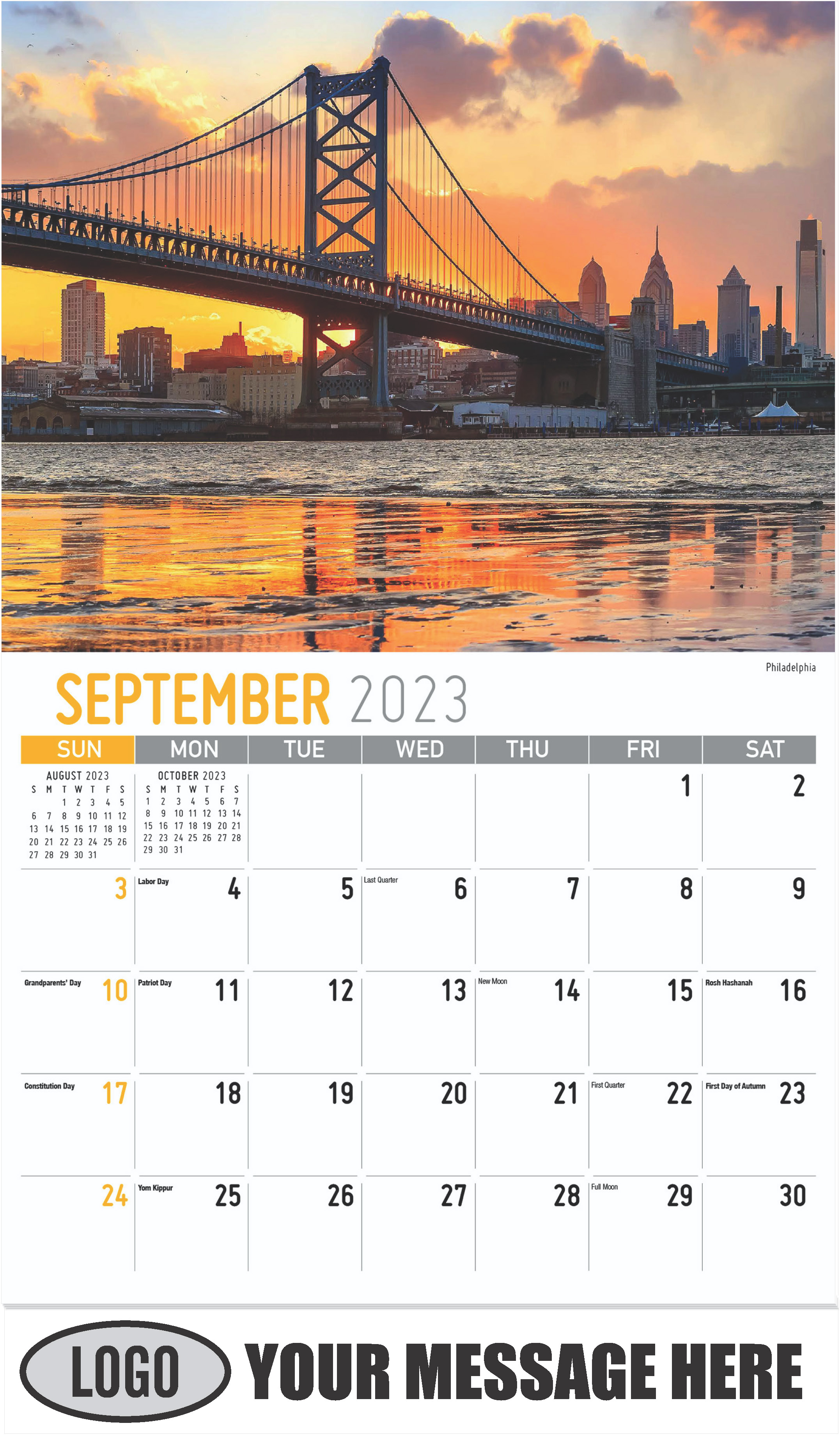 Philadelphia - September - Scenes of Pennsylvania 2023 Promotional Calendar