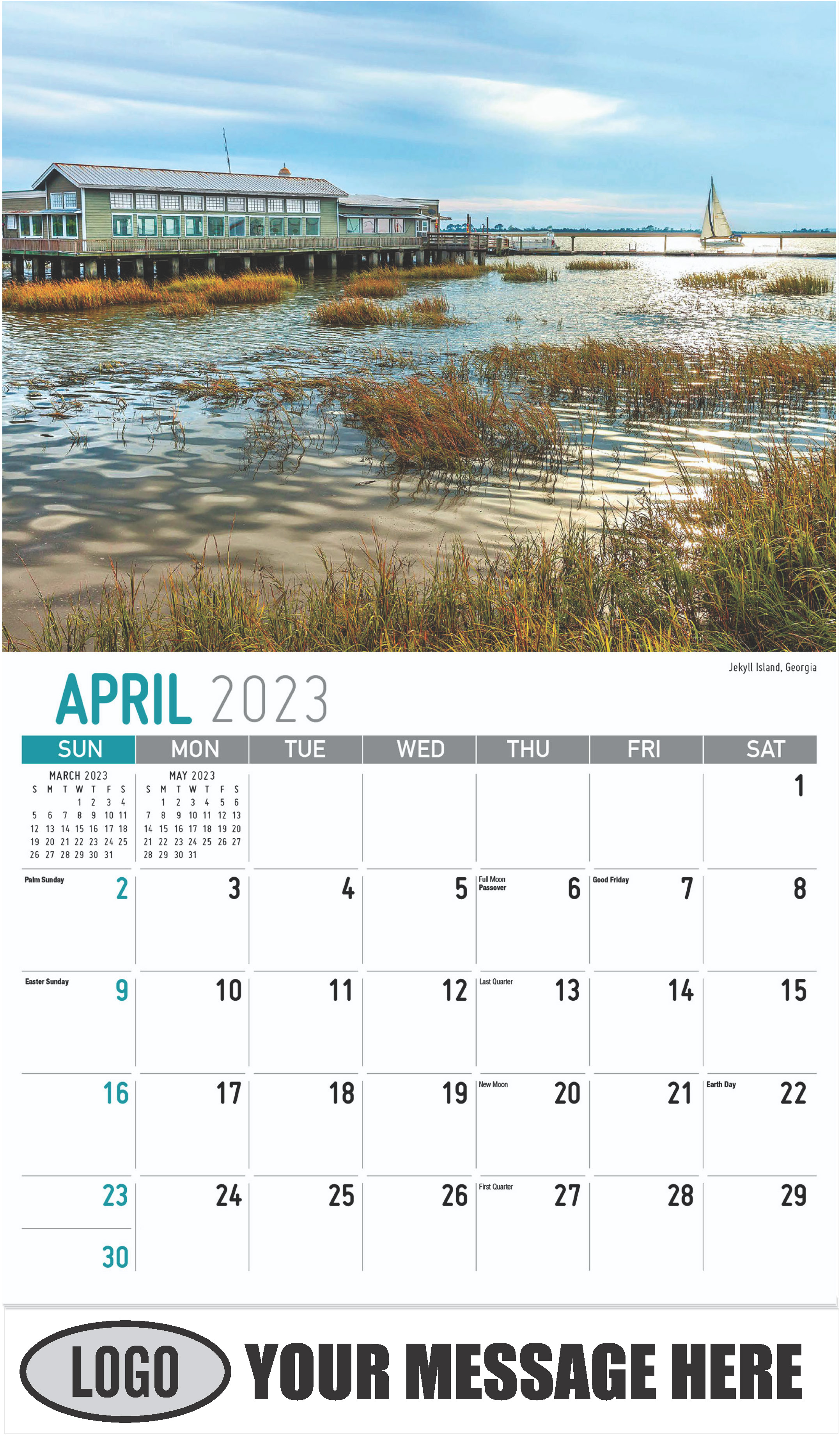 Jekyll Island, Georgia - April - Scenes of Southeast USA 2023 Promotional Calendar