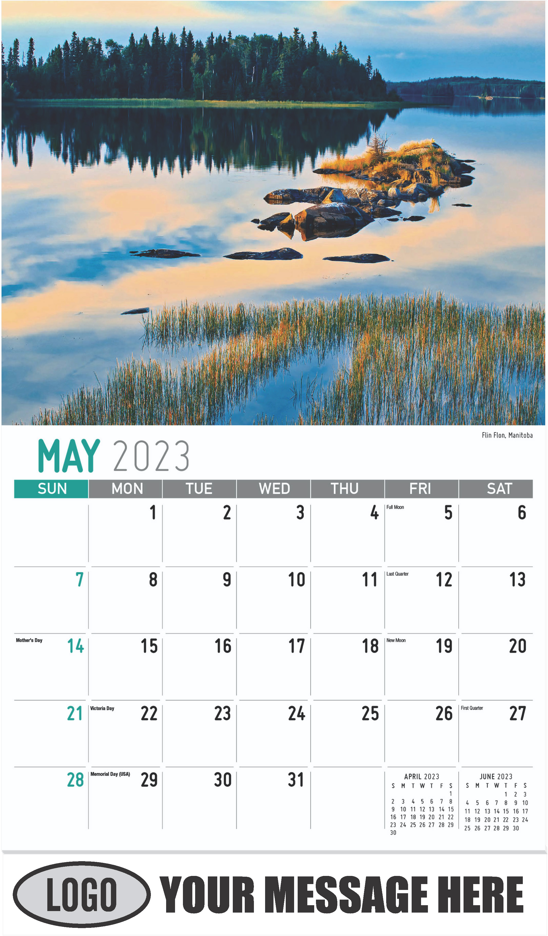 Flin Flon, Manitoba - May - Scenes of Western Canada 2023 Promotional Calendar