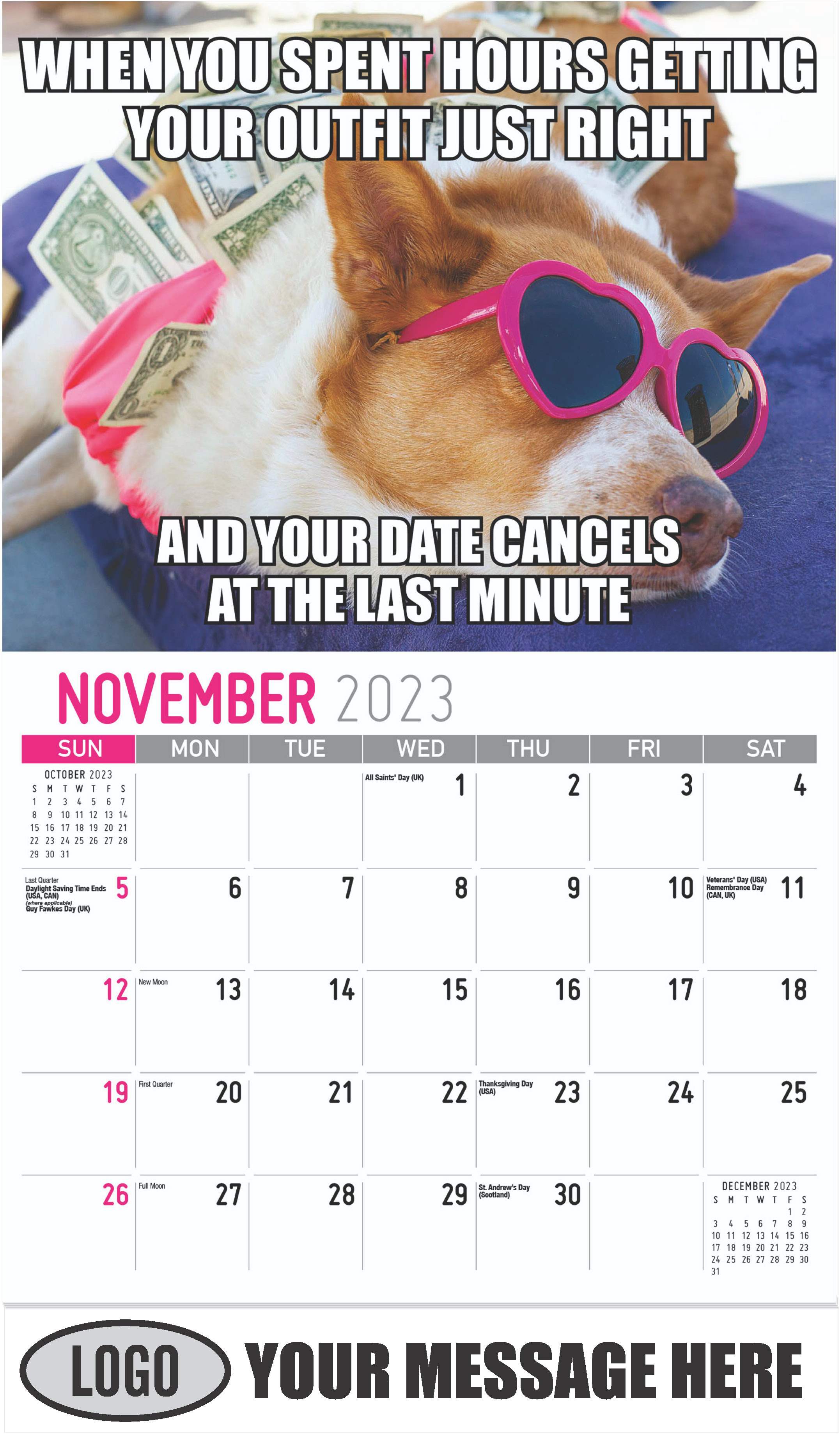 STOP MONKEYING AROUND! - November - The Memeing of Life 2023 Promotional Calendar
