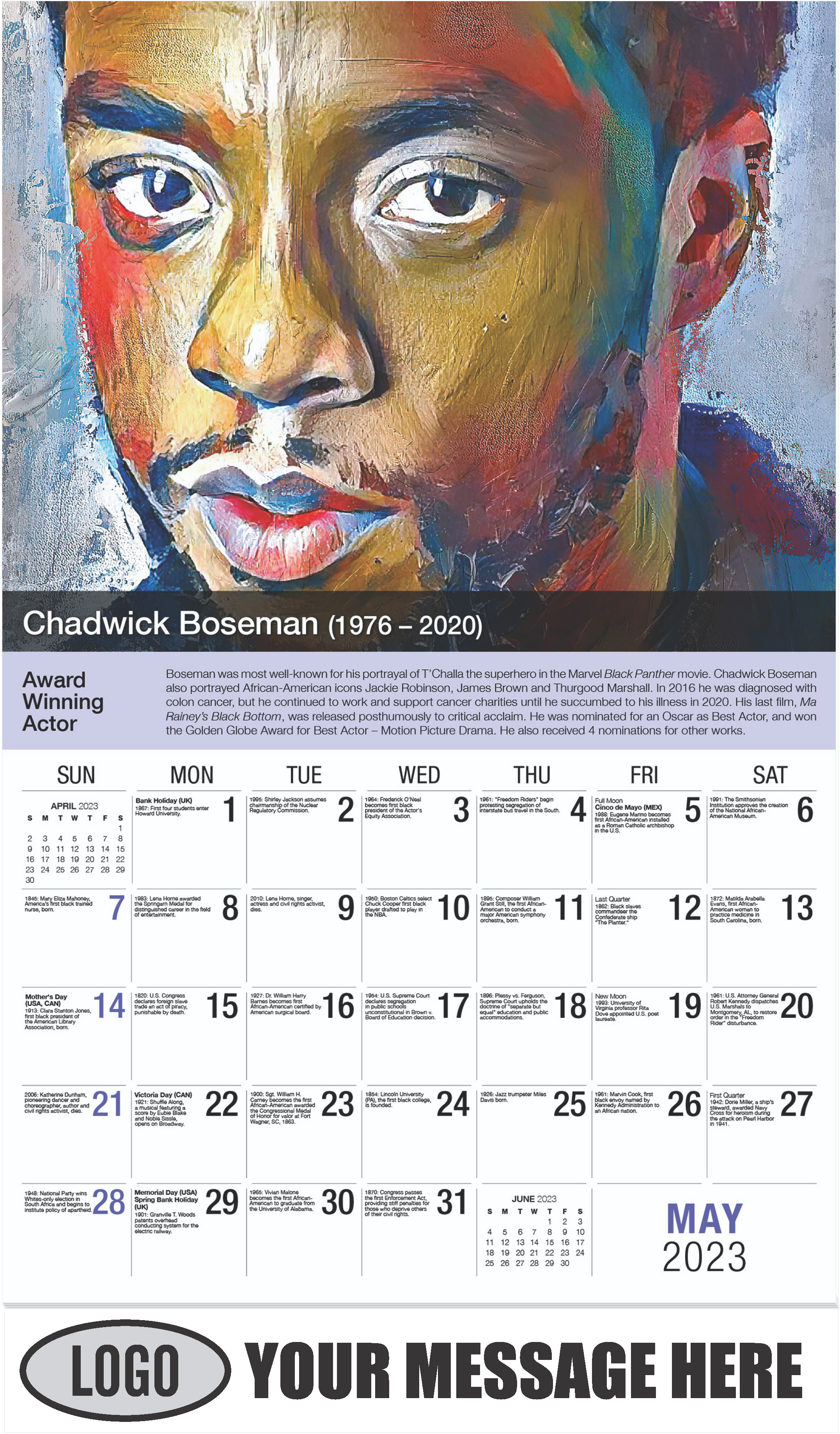 Black History 2023 Promotional Advertising Calendar low as 65¢