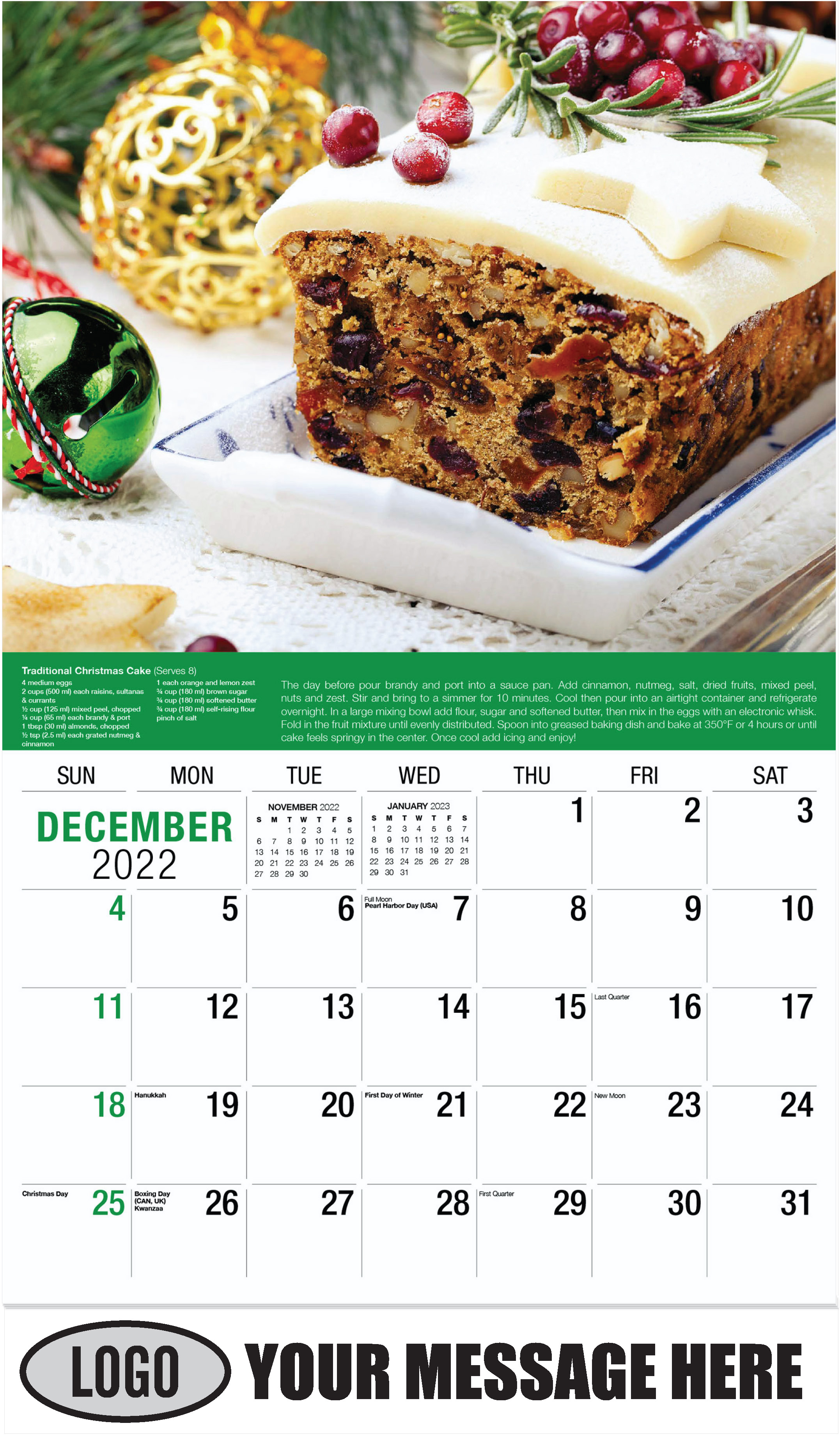 2023 Recipes Promotional Calendar | Business Advertising Low As 65¢