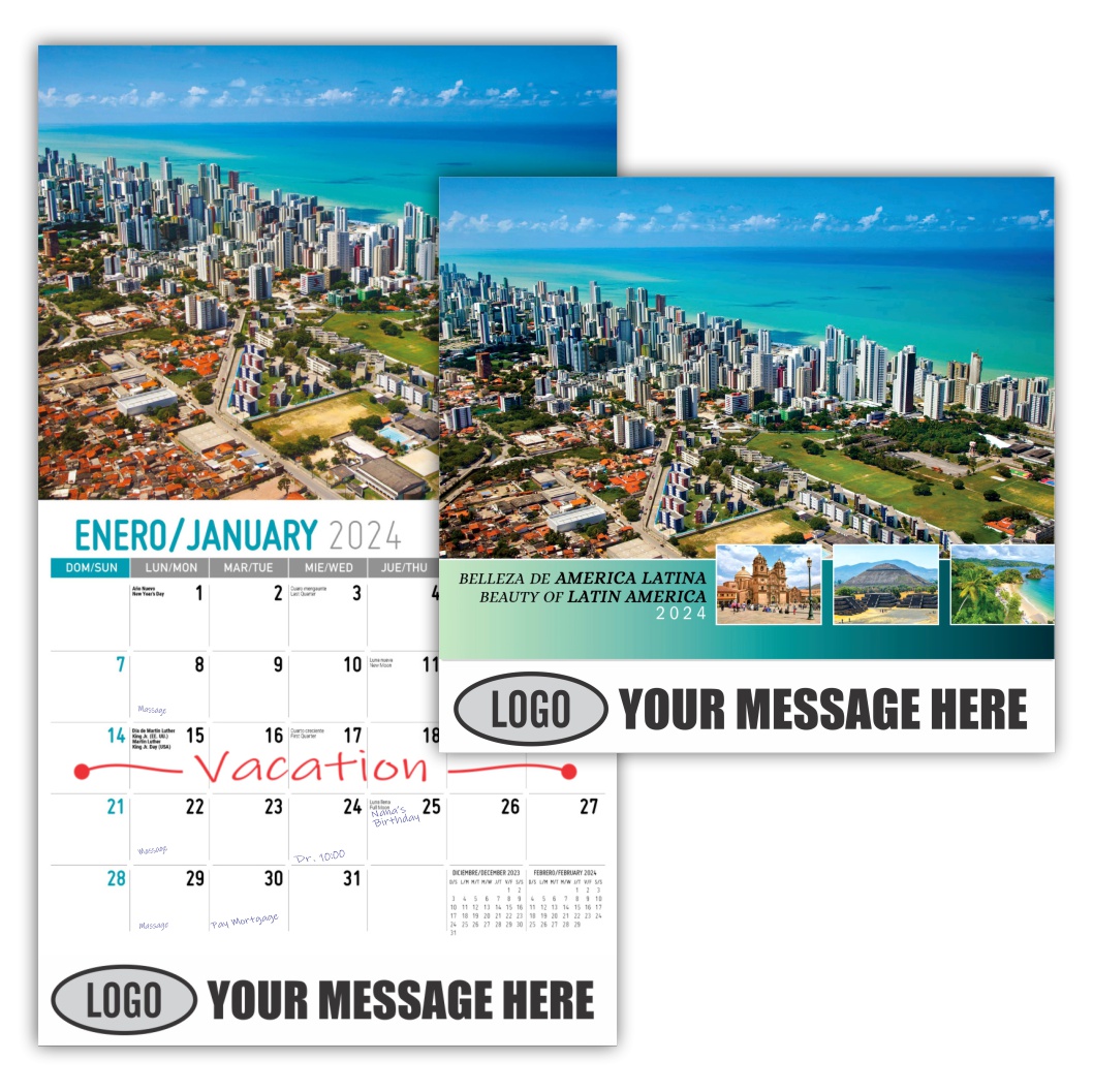Latin America Scenic  2024 Business Promo calendar