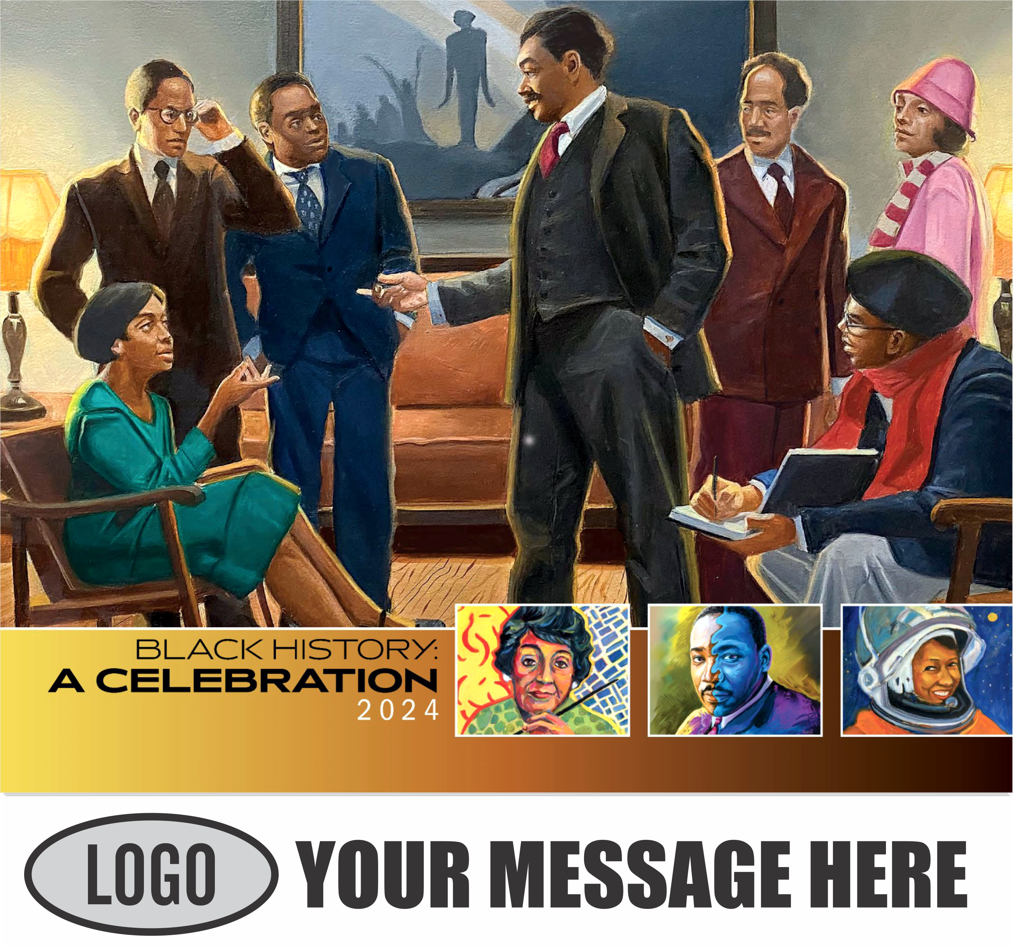 Black History 2024 Business Advertising Calendar - cover