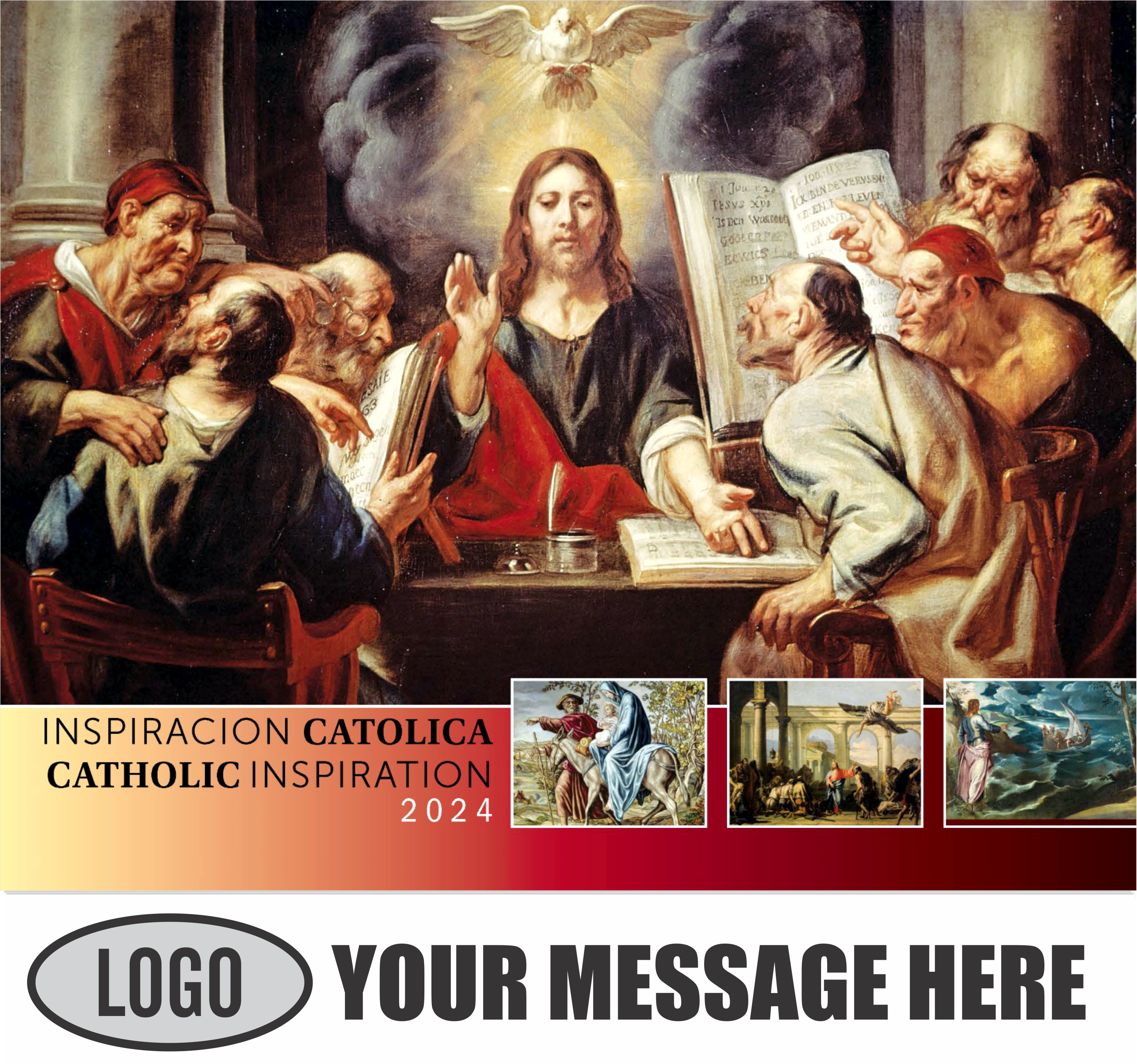 Catholic Inspirations bilingual 2024 Church Advertising Calendar - cover