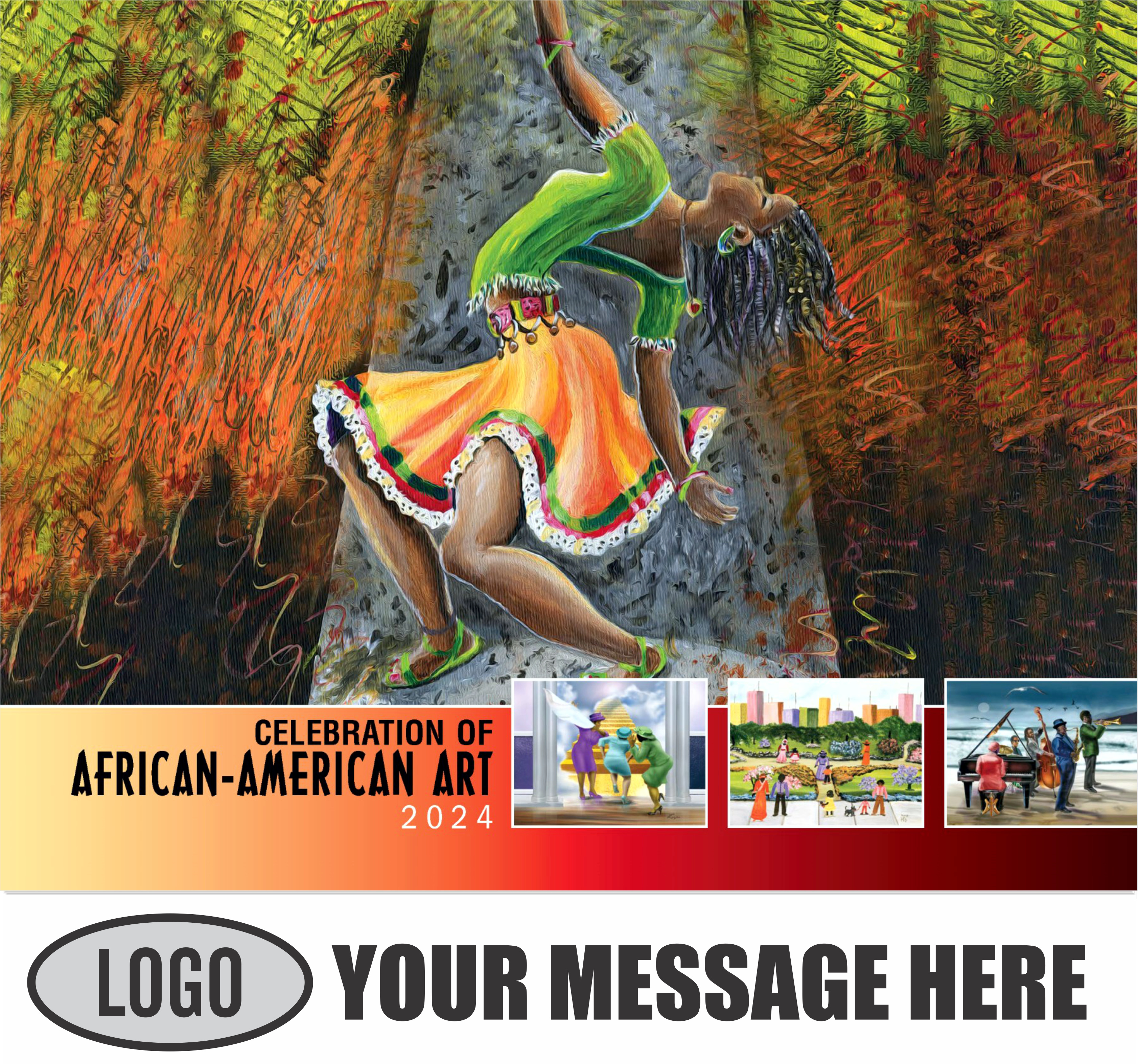 Celebration of African American Art 2024 Business Promotional Calendar - cover