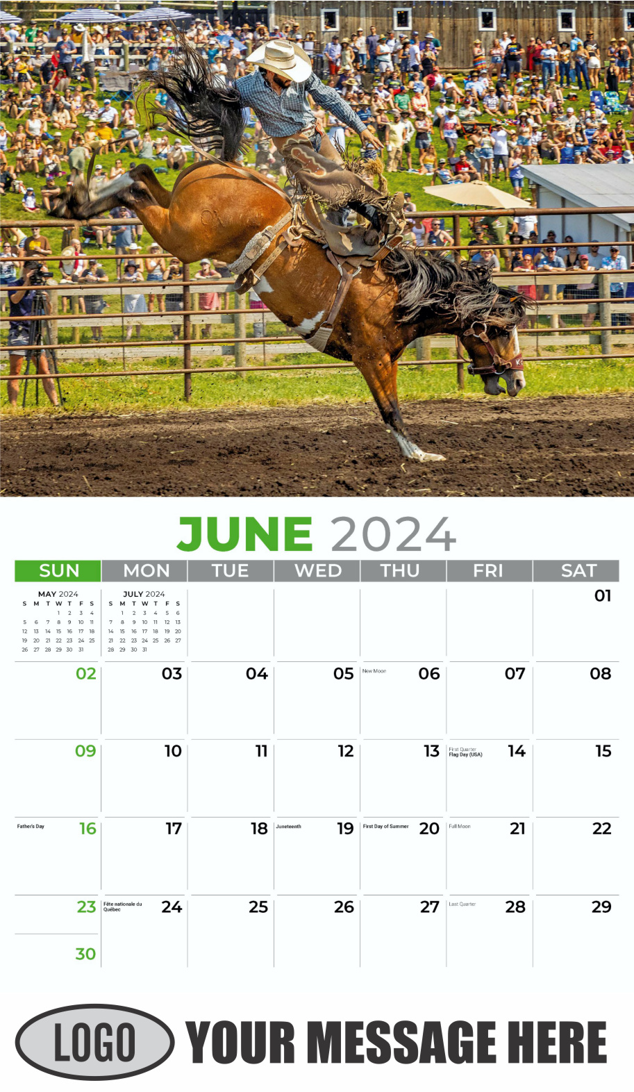 Country Spirit 2024 Business Advertising Calendar - June