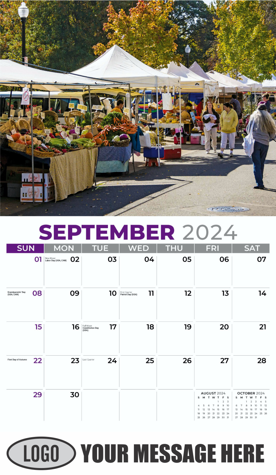Country Spirit 2024 Business Advertising Calendar - September